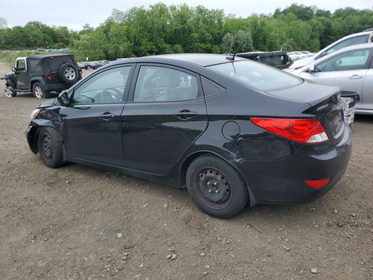 2013 Hyundai Accent Gls Black vin: KMHCT4AE2DU412811
