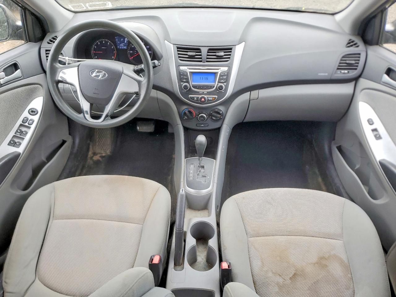 2013 Hyundai Accent Gls Black vin: KMHCT4AE2DU412811