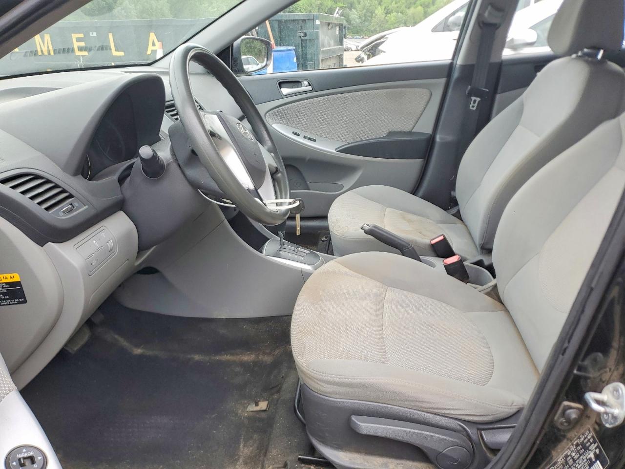 2013 Hyundai Accent Gls Black vin: KMHCT4AE2DU412811