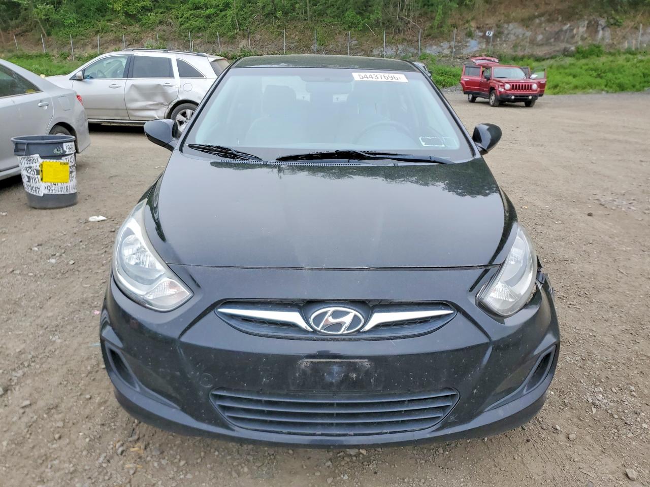 2013 Hyundai Accent Gls Black vin: KMHCT4AE2DU412811
