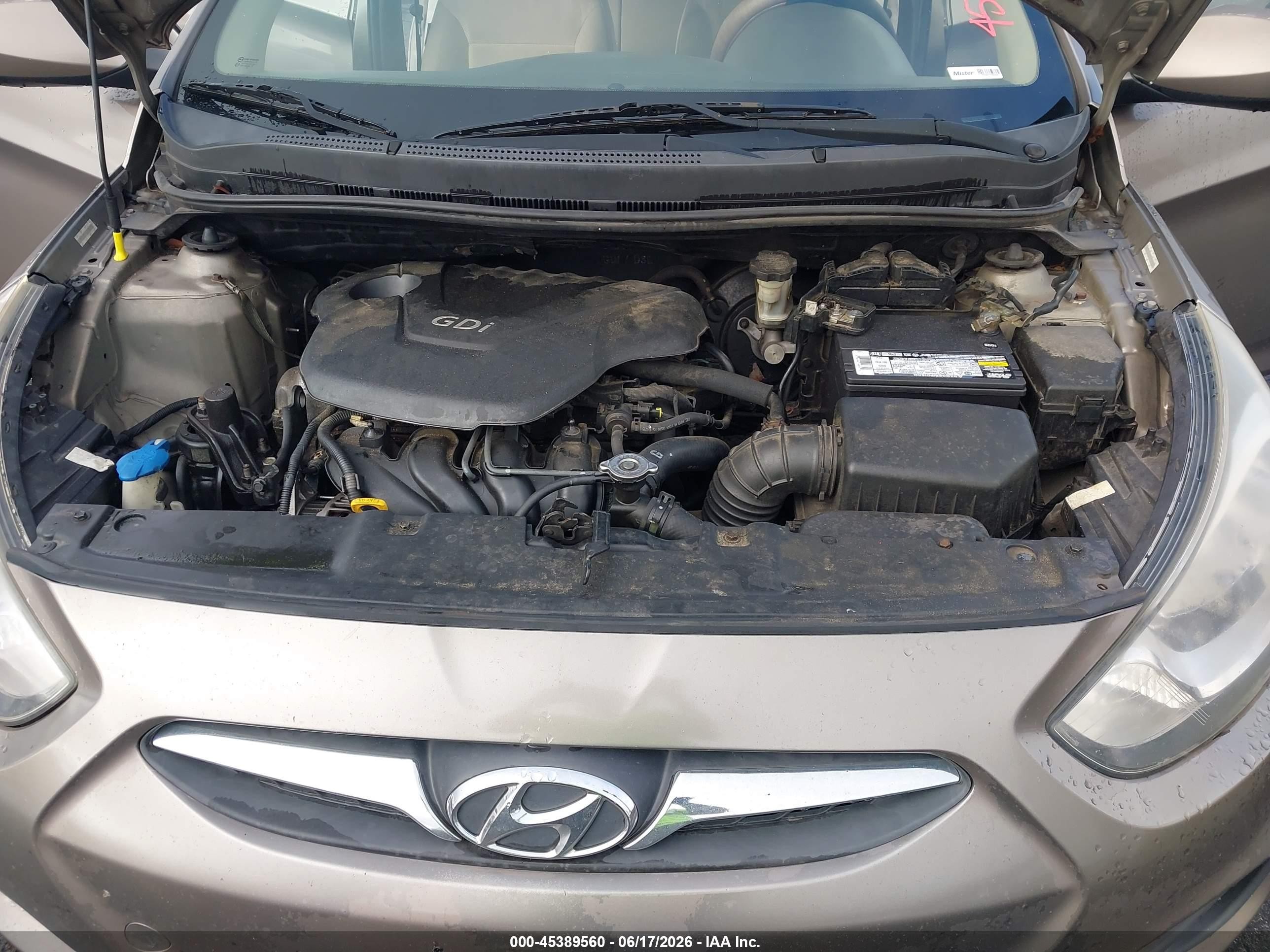 2013 Hyundai Accent Gls Dark Brown vin: KMHCT4AE2DU477867