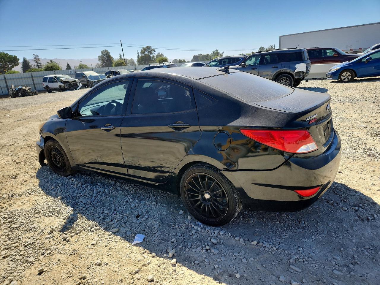 2013 Hyundai Accent Gls Black vin: KMHCT4AE2DU482213