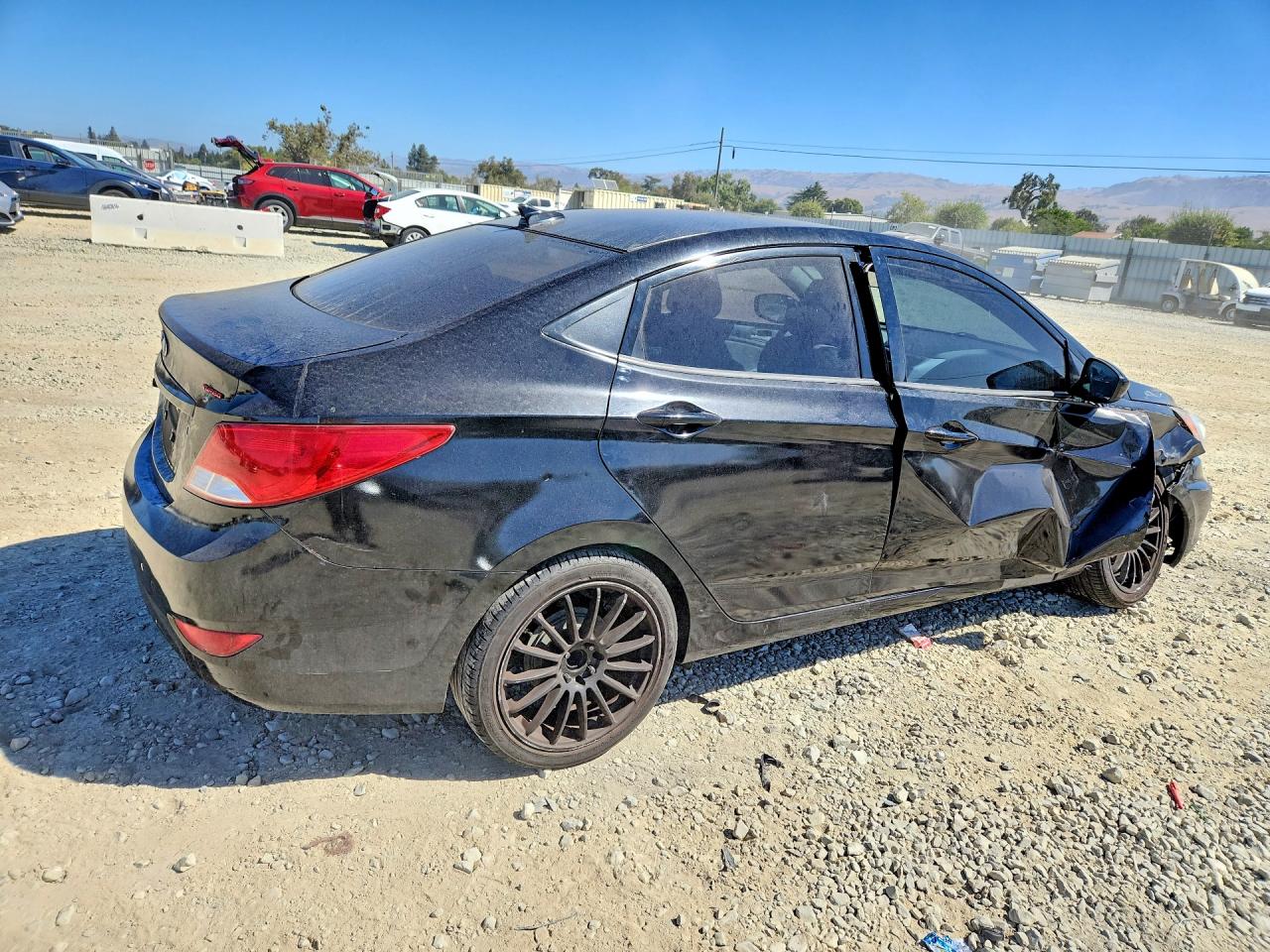 2013 Hyundai Accent Gls Black vin: KMHCT4AE2DU482213