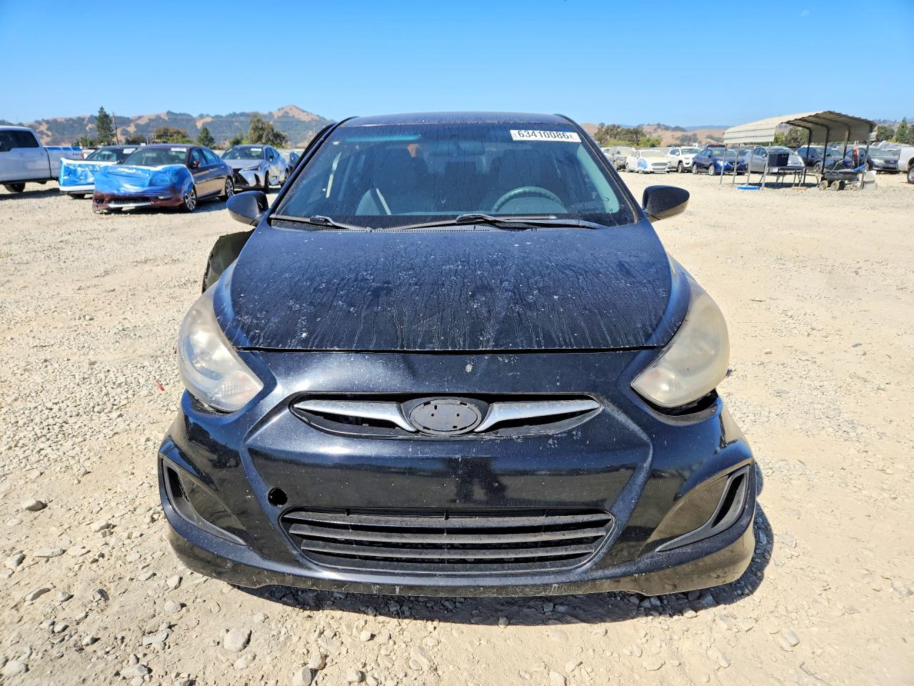 2013 Hyundai Accent Gls Black vin: KMHCT4AE2DU482213