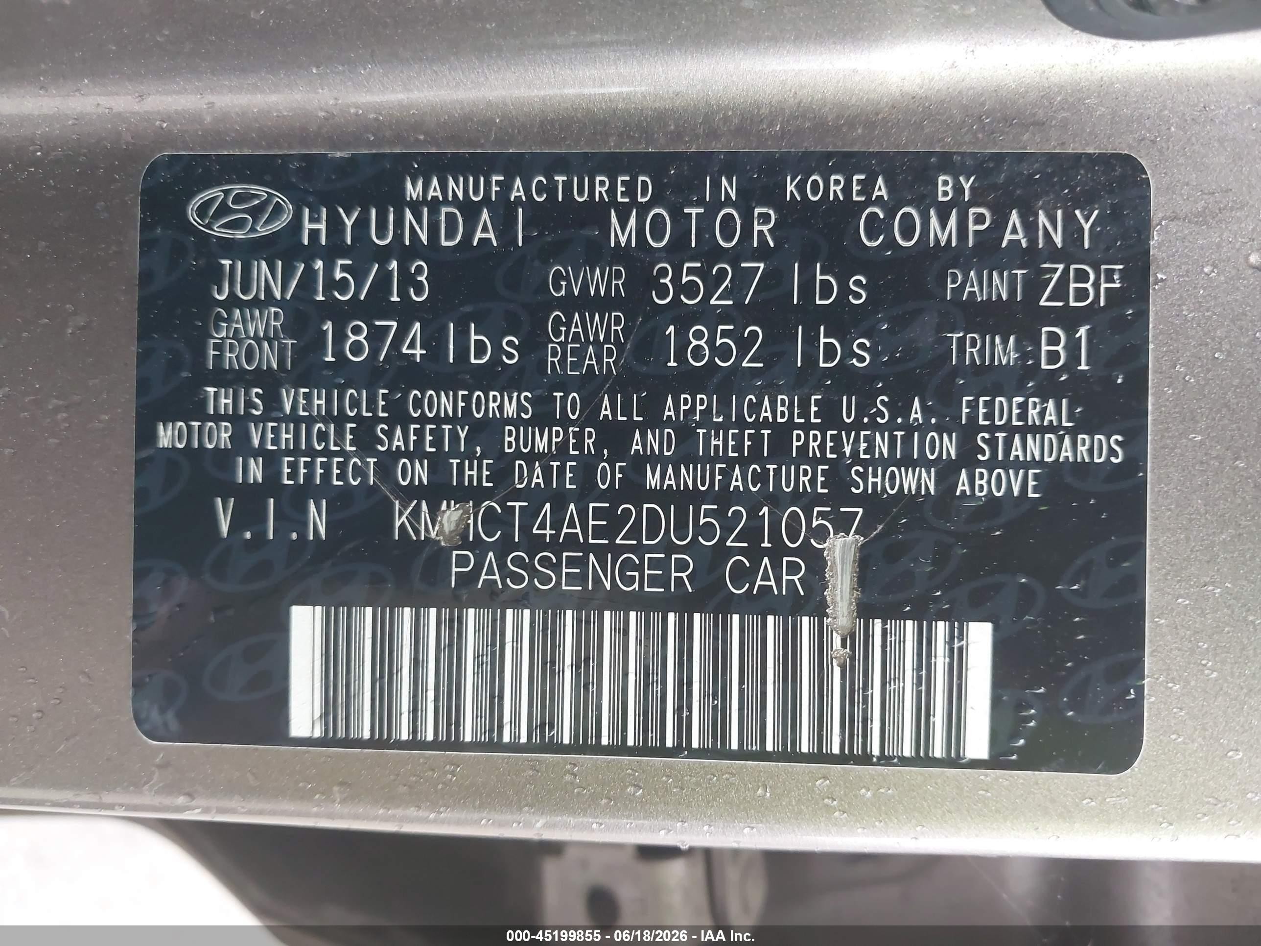 2013 Hyundai Accent Gls Brown vin: KMHCT4AE2DU521057