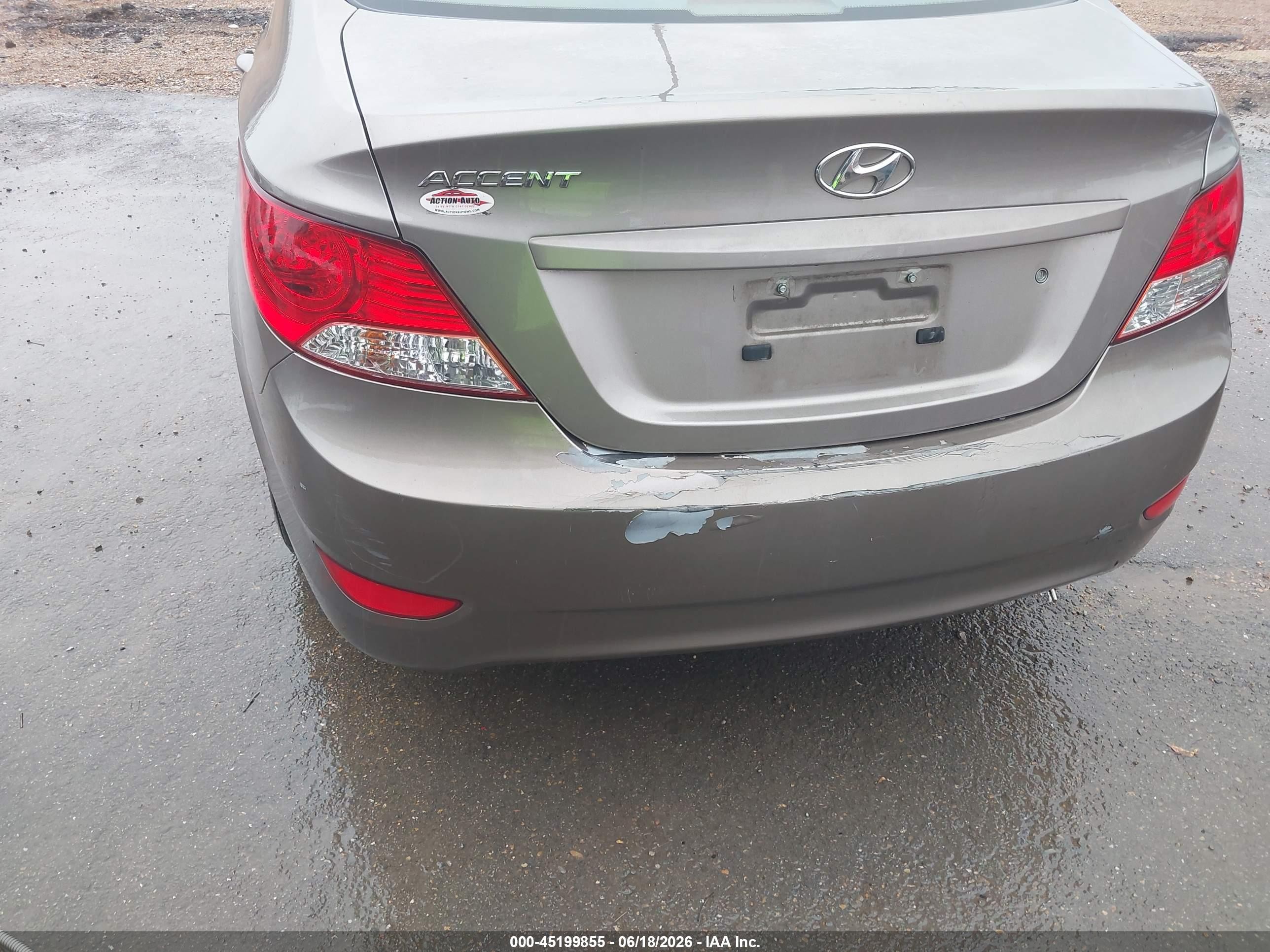 2013 Hyundai Accent Gls Brown vin: KMHCT4AE2DU521057