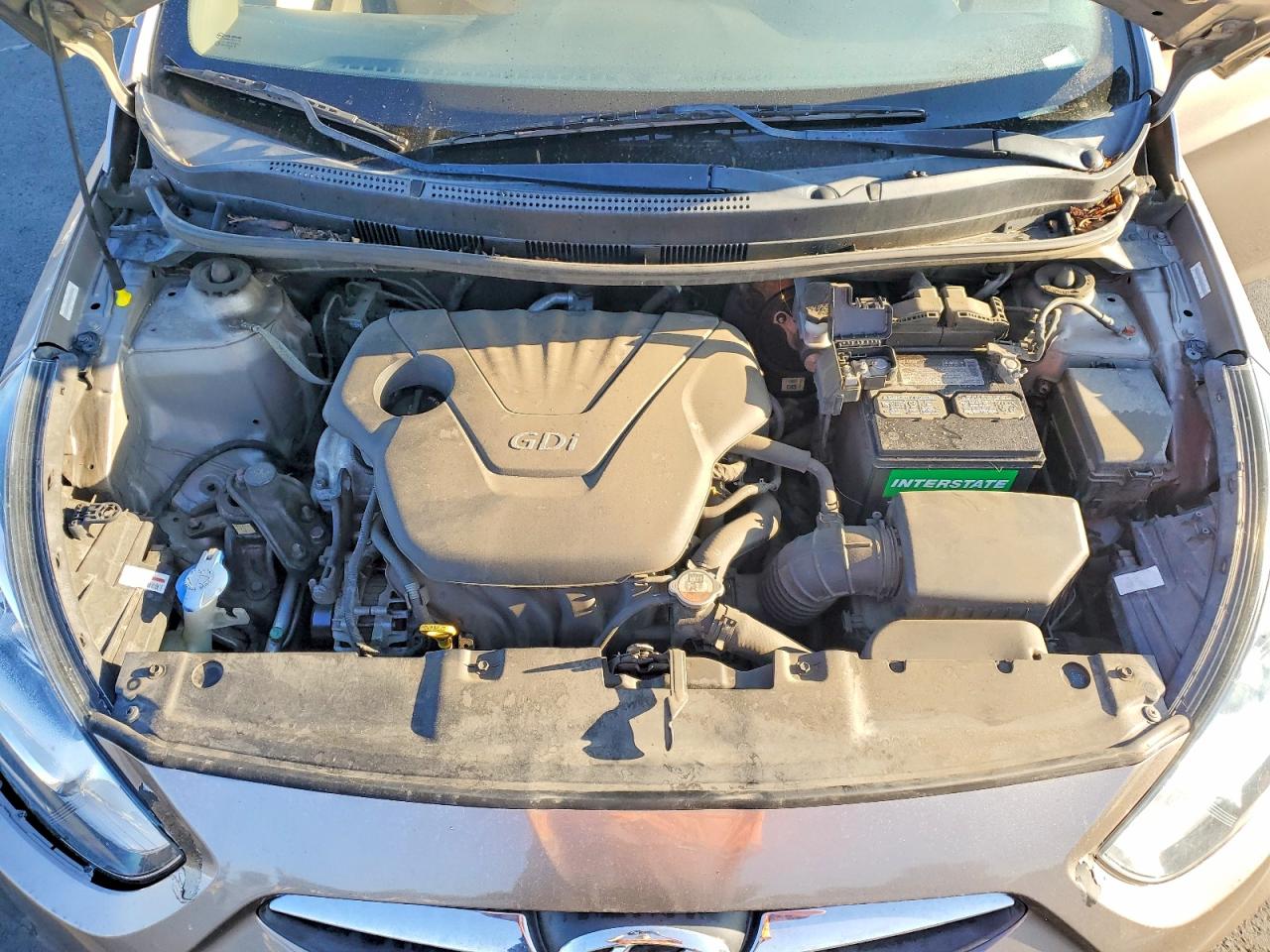 2013 Hyundai Accent Gls Beige vin: KMHCT4AE2DU542099