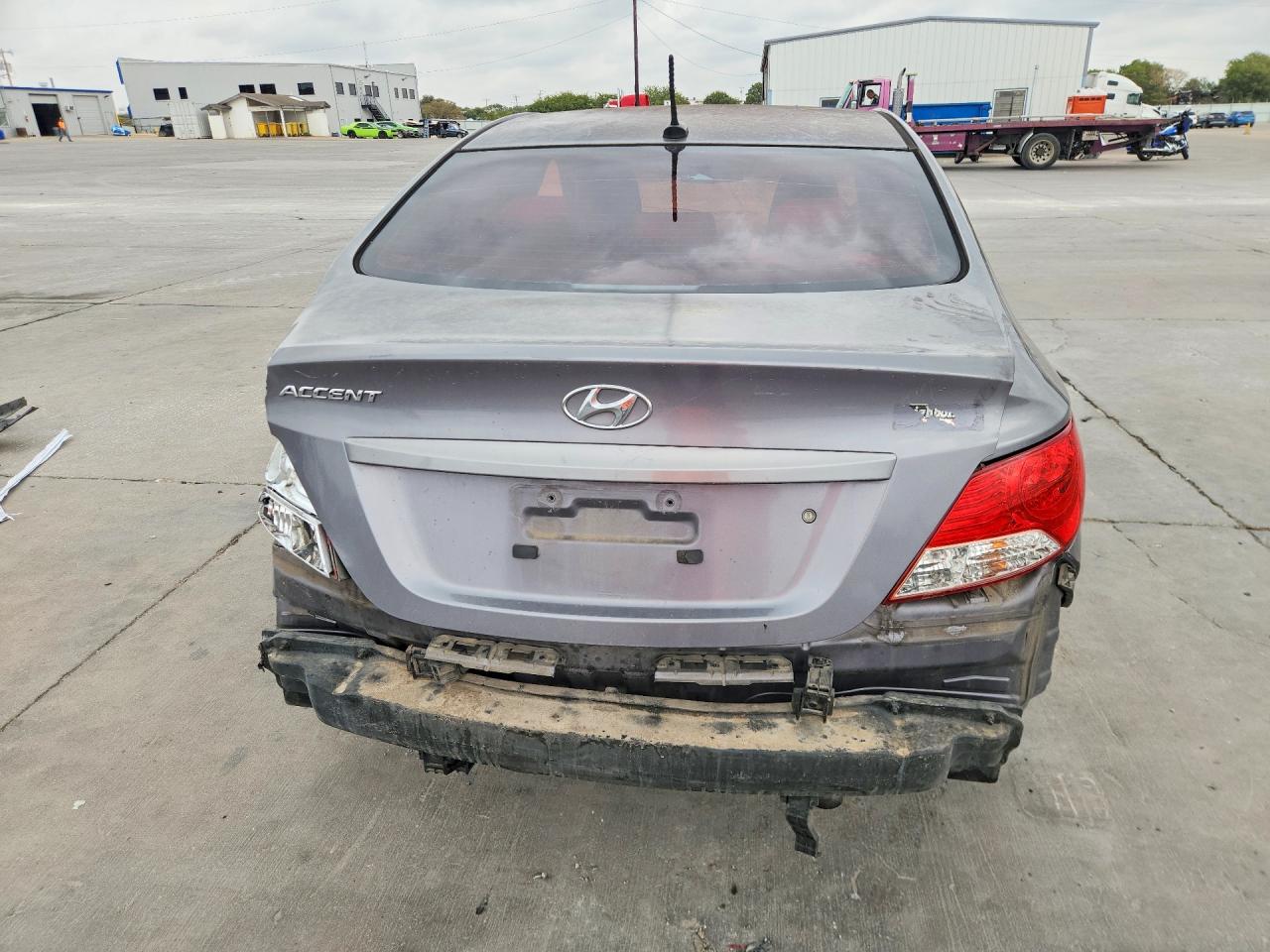 2013 Hyundai Accent Gls Gray vin: KMHCT4AE2DU555015