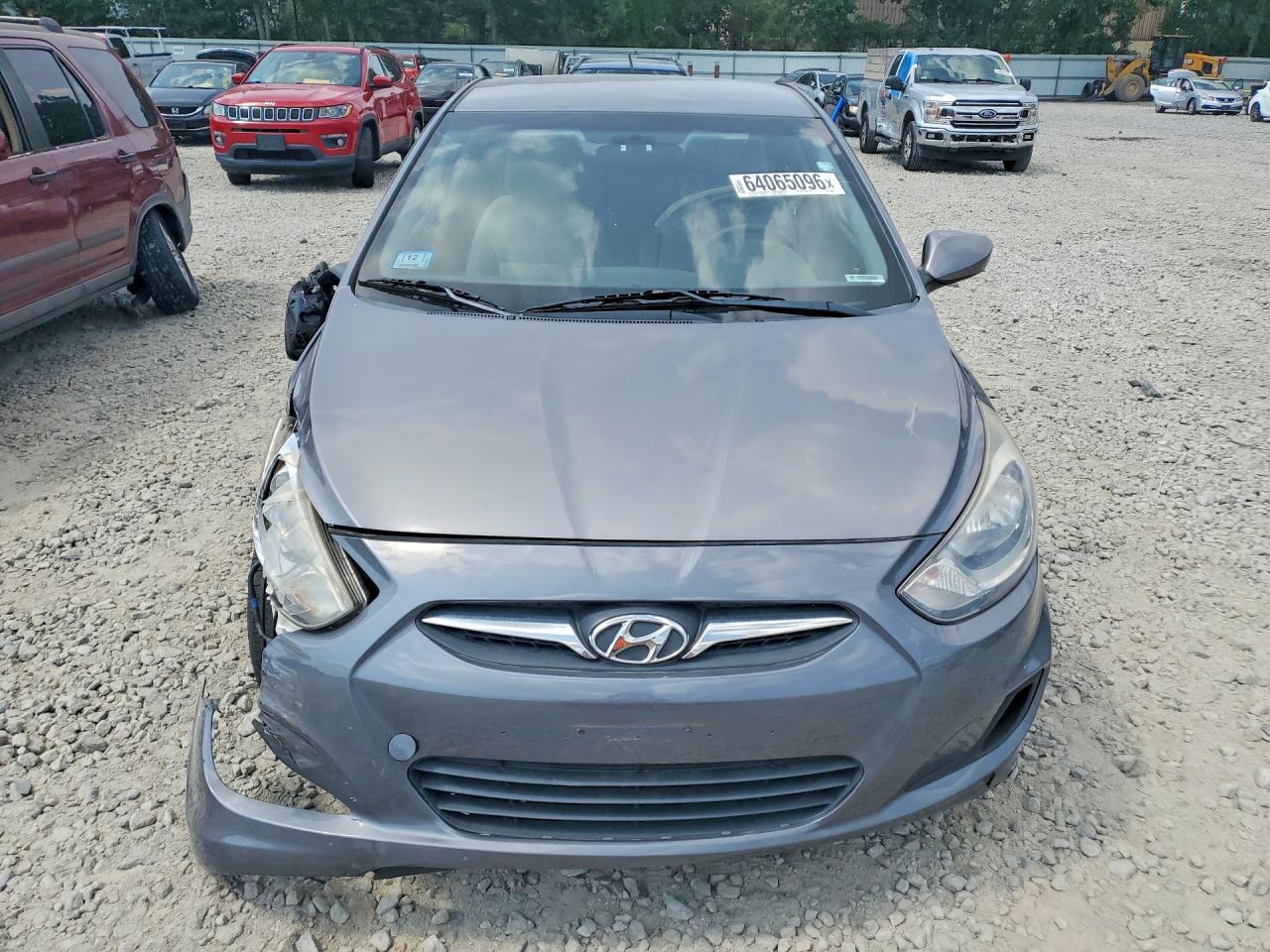 2013 Hyundai Accent Gls Gray vin: KMHCT4AE2DU563261