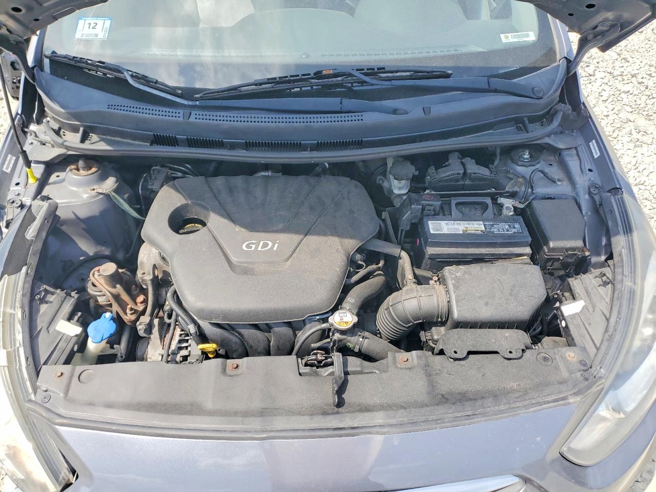 2013 Hyundai Accent Gls Gray vin: KMHCT4AE2DU563261
