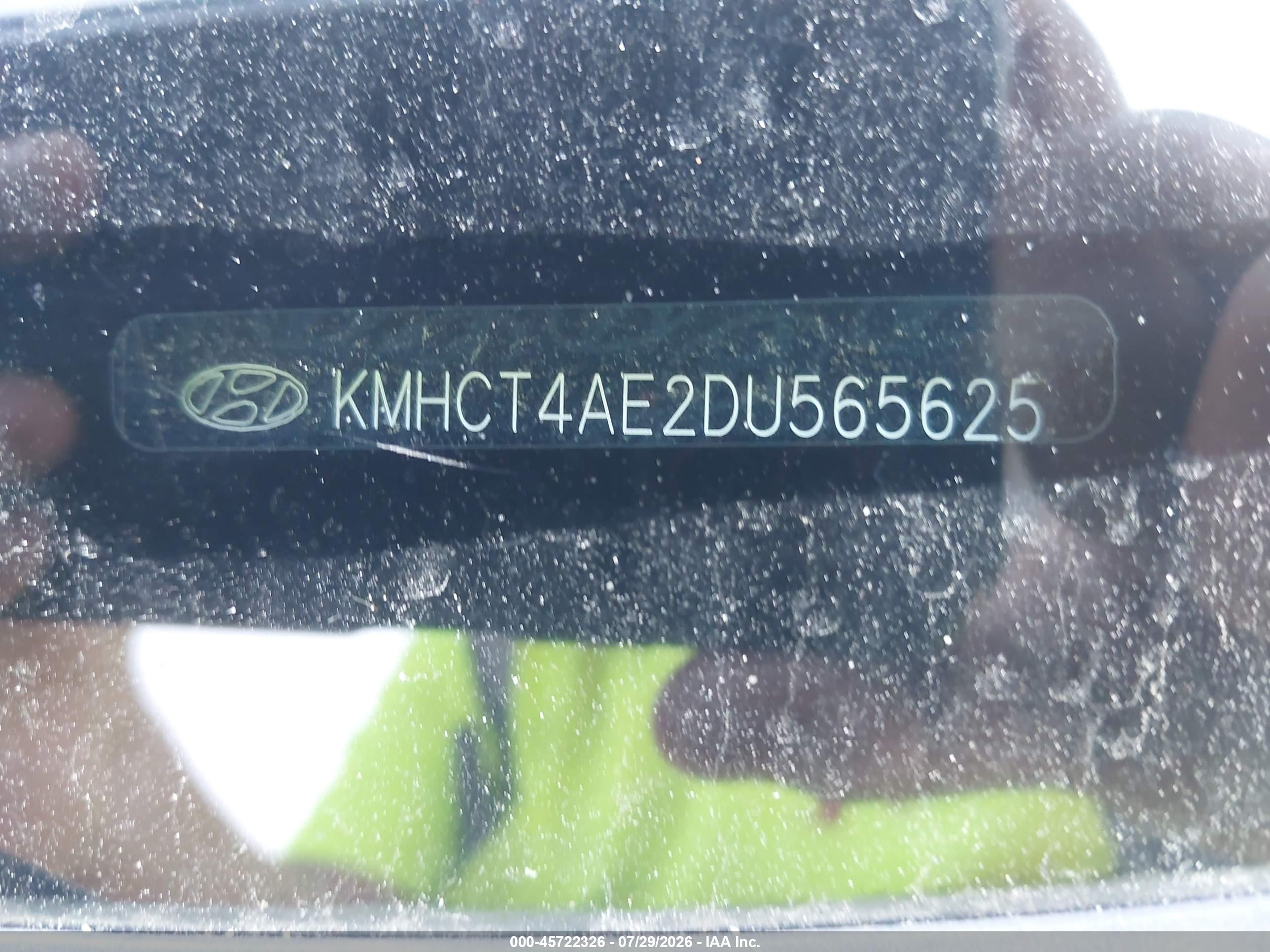 2013 Hyundai Accent Gls Black vin: KMHCT4AE2DU565625
