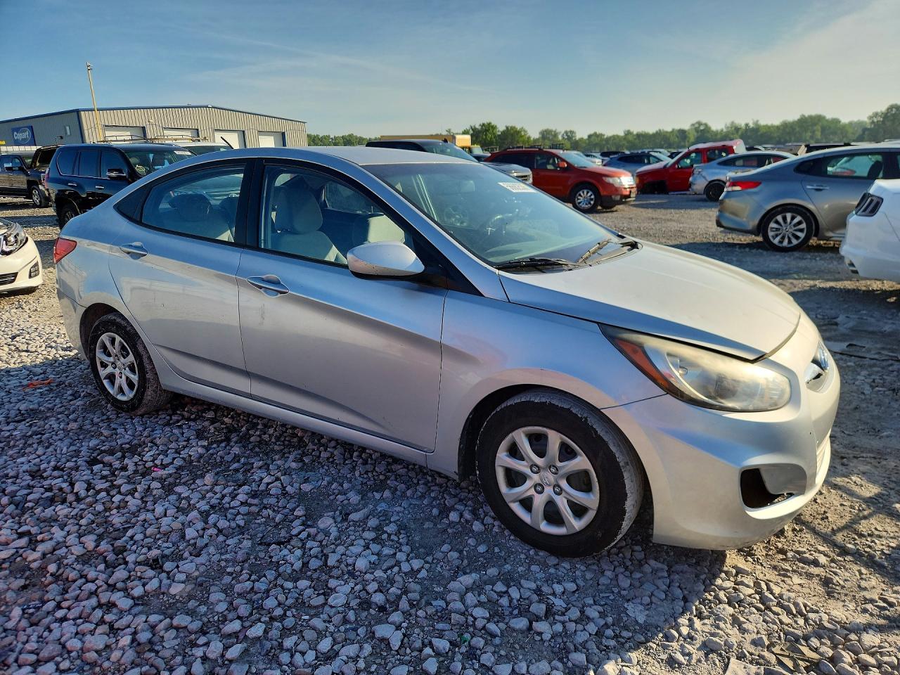 2014 Hyundai Accent Gls Серебряный vin: KMHCT4AE2EU611715