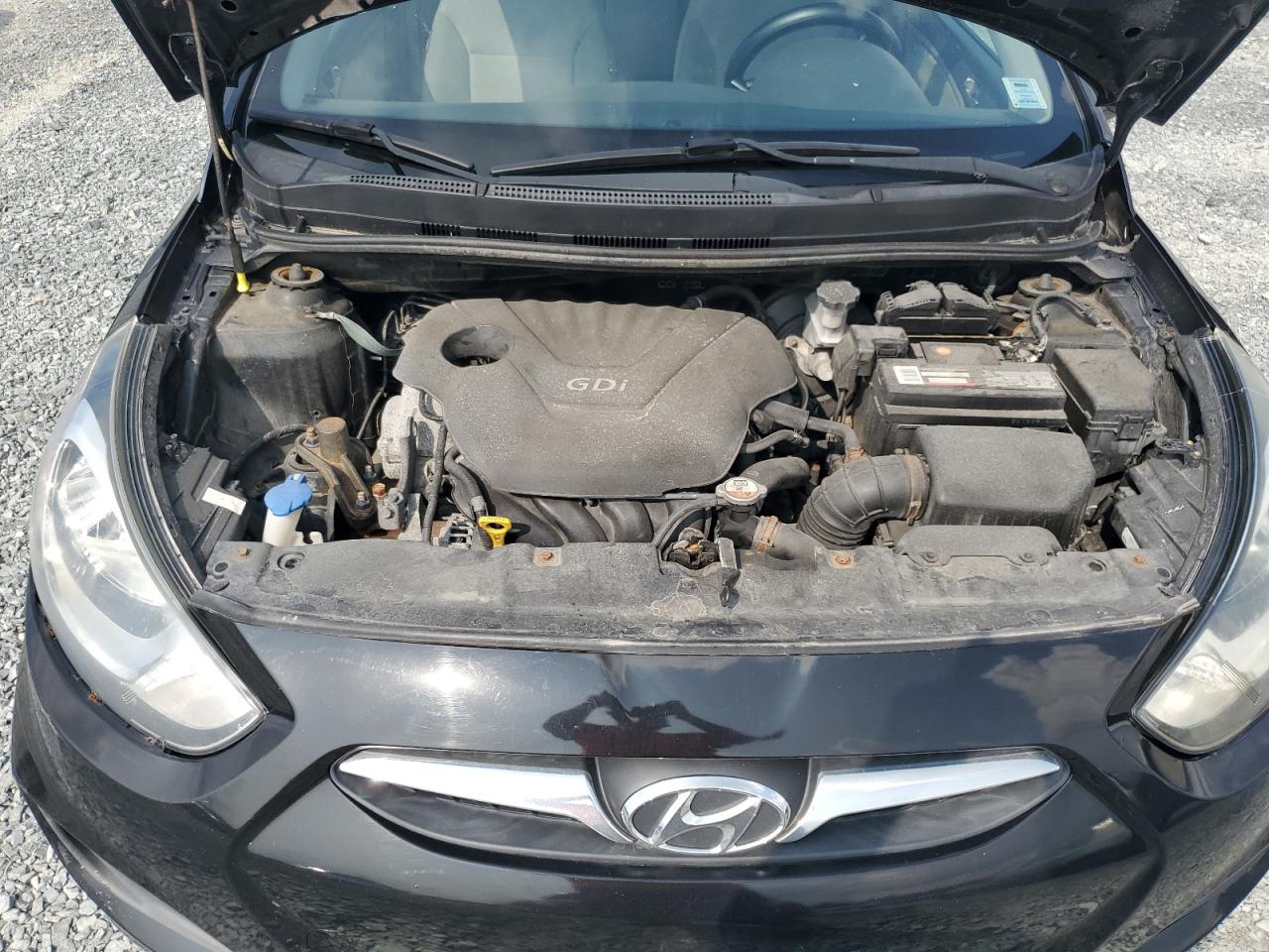 2014 Hyundai Accent Gls Black vin: KMHCT4AE2EU628966