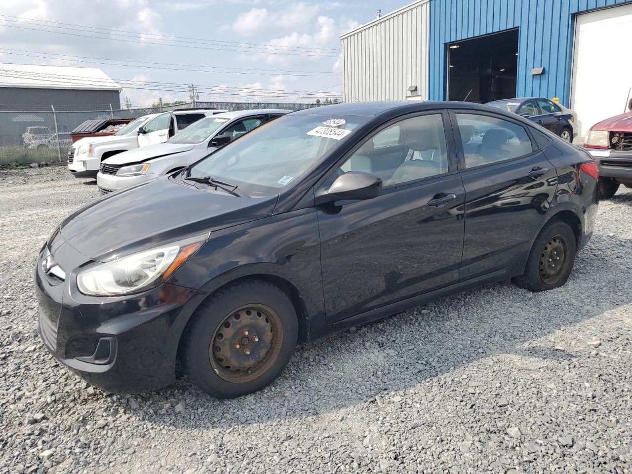2014 Hyundai Accent Gls Black vin: KMHCT4AE2EU628966