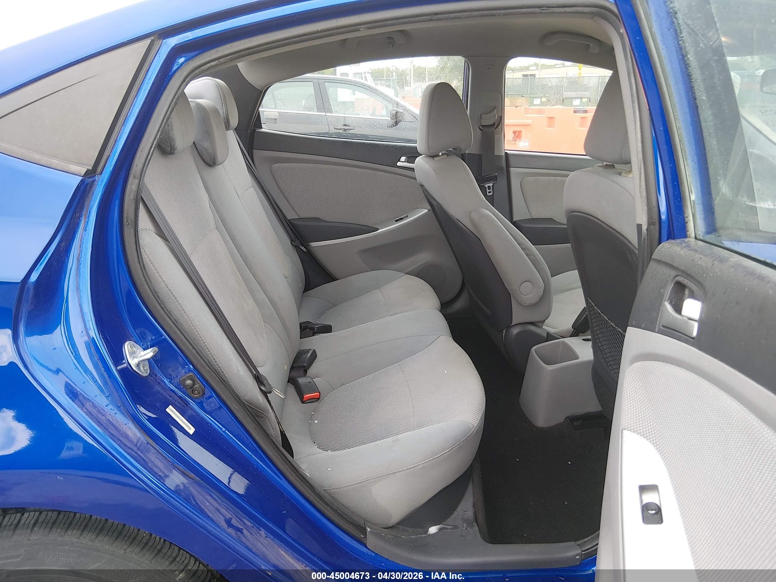 2014 Hyundai Accent Gls Blue vin: KMHCT4AE2EU665953
