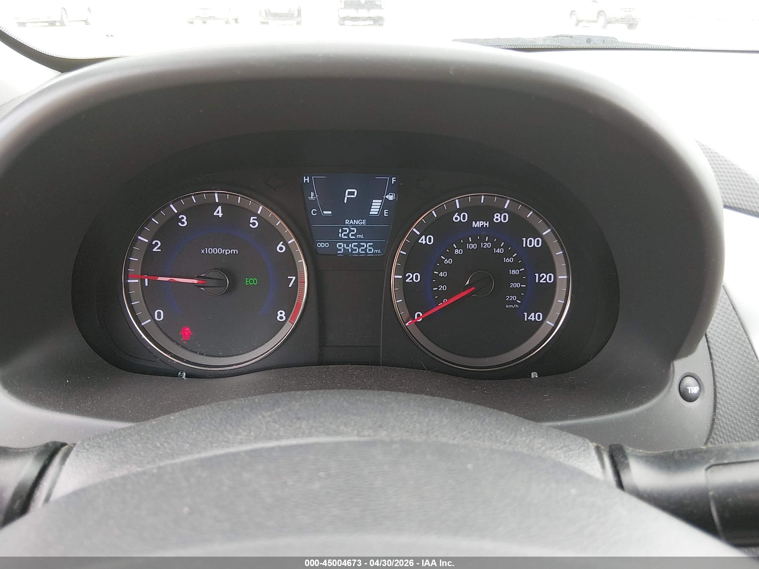 2014 Hyundai Accent Gls Blue vin: KMHCT4AE2EU665953