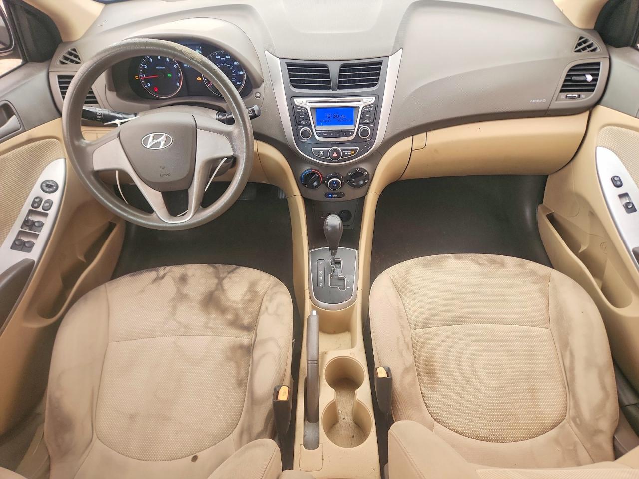 2014 Hyundai Accent Gls Beige vin: KMHCT4AE2EU675589