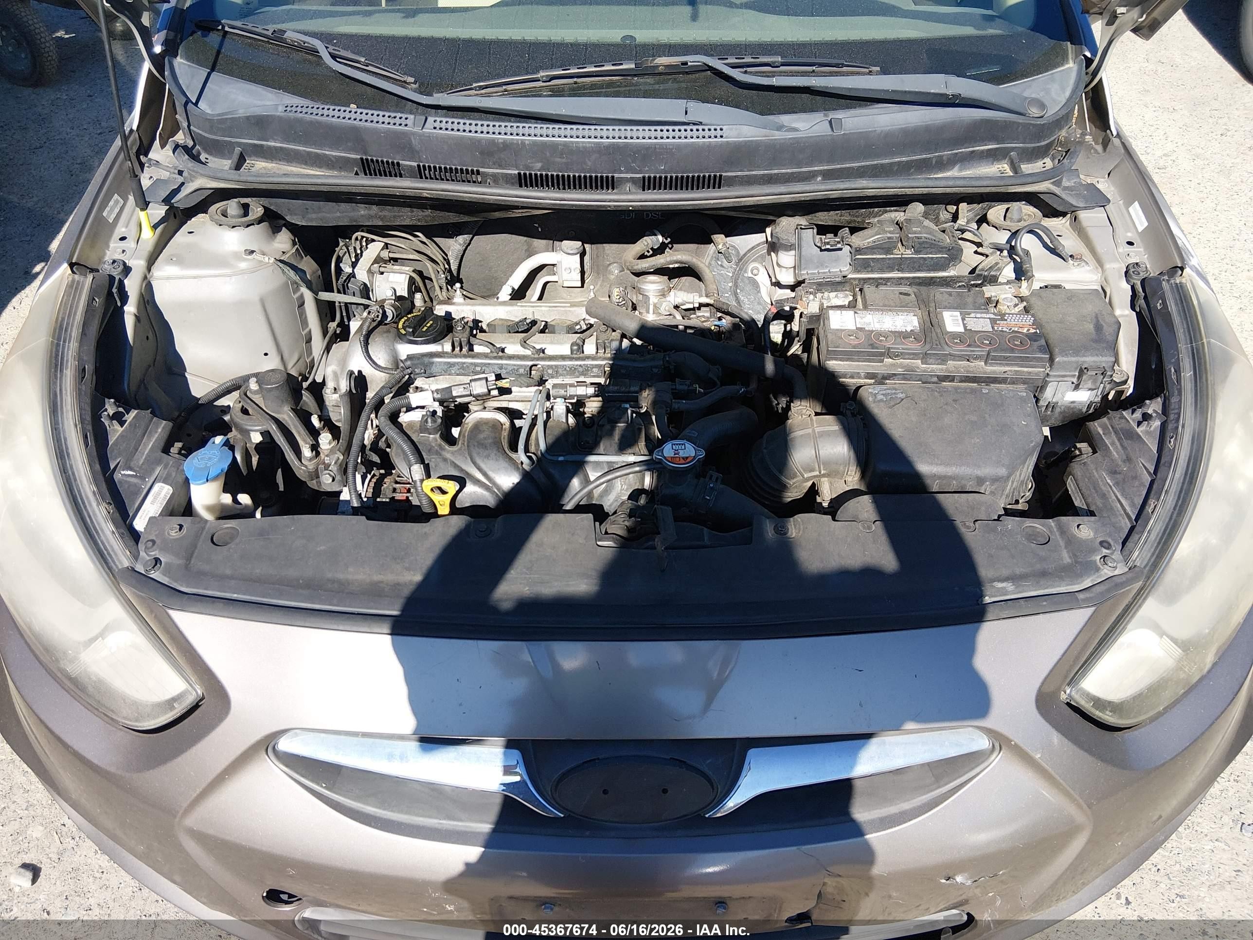 2014 Hyundai Accent Gls Brown vin: KMHCT4AE2EU700720