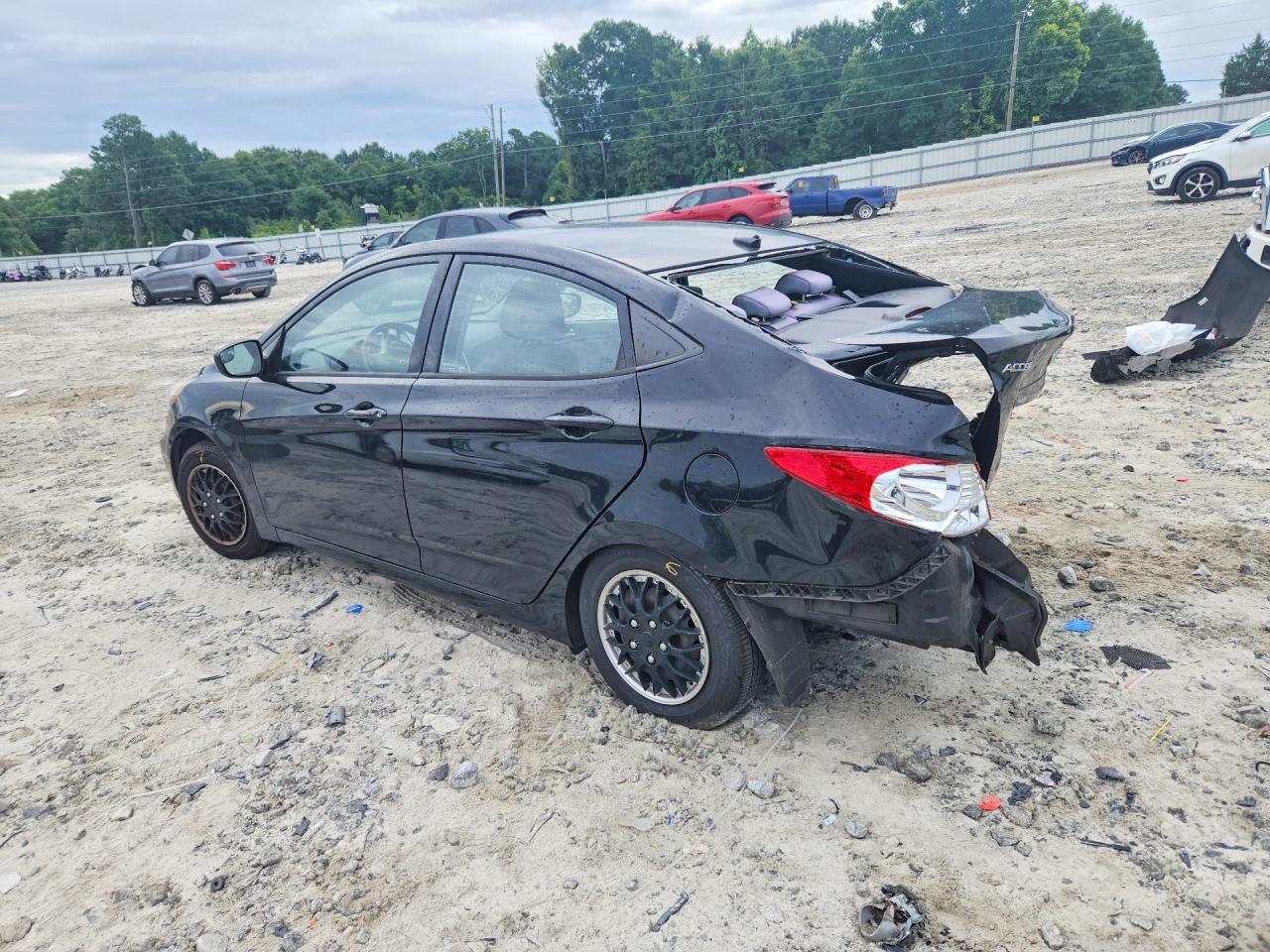 2014 Hyundai Accent Gls Black vin: KMHCT4AE2EU738996