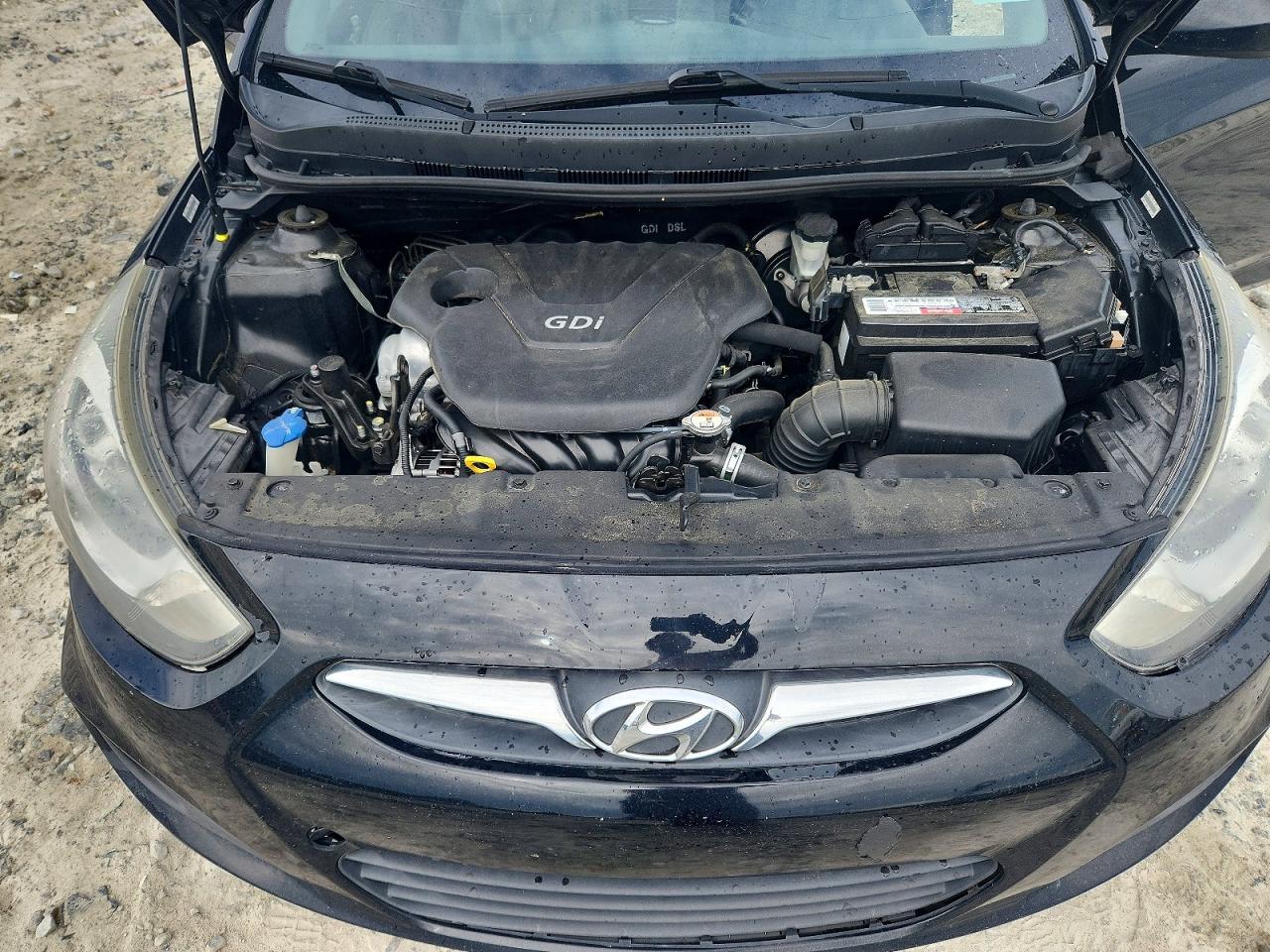 2014 Hyundai Accent Gls Black vin: KMHCT4AE2EU738996