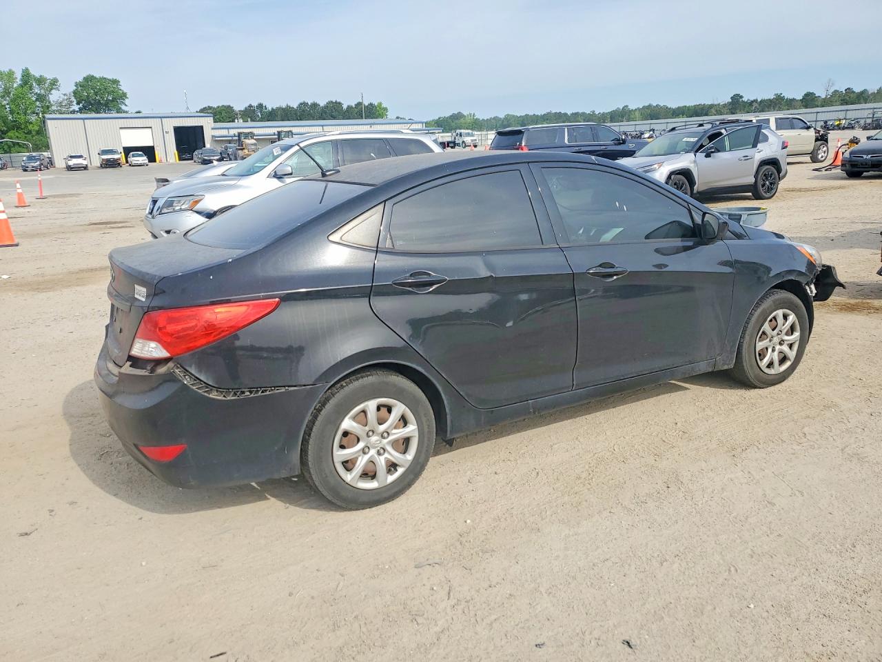 2014 Hyundai Accent Gls Black vin: KMHCT4AE2EU751957
