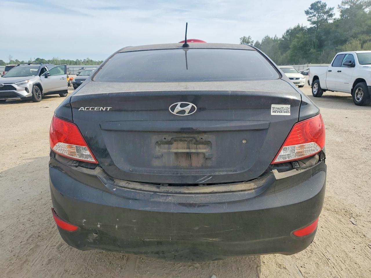 2014 Hyundai Accent Gls Black vin: KMHCT4AE2EU751957
