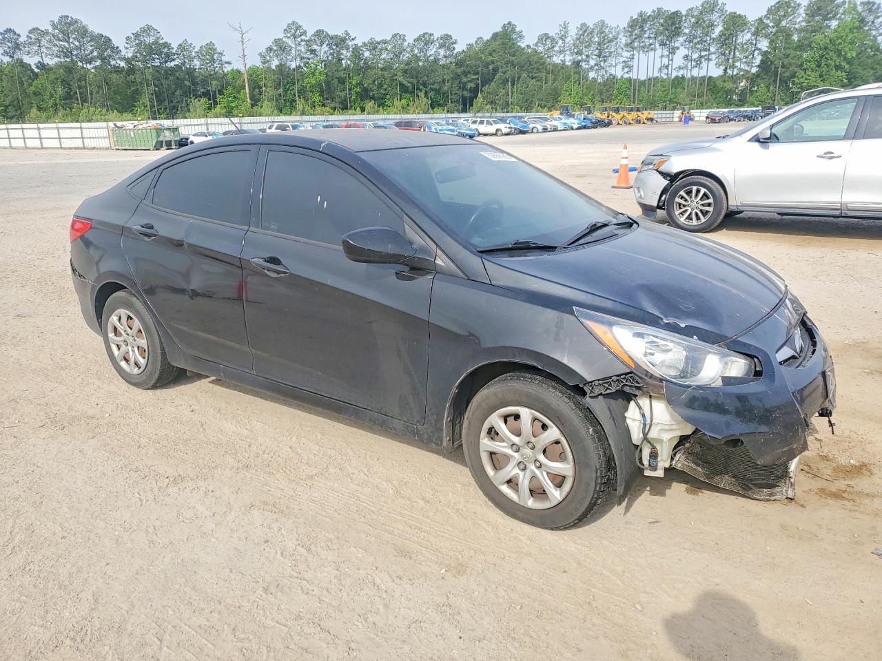 2014 Hyundai Accent Gls Black vin: KMHCT4AE2EU751957