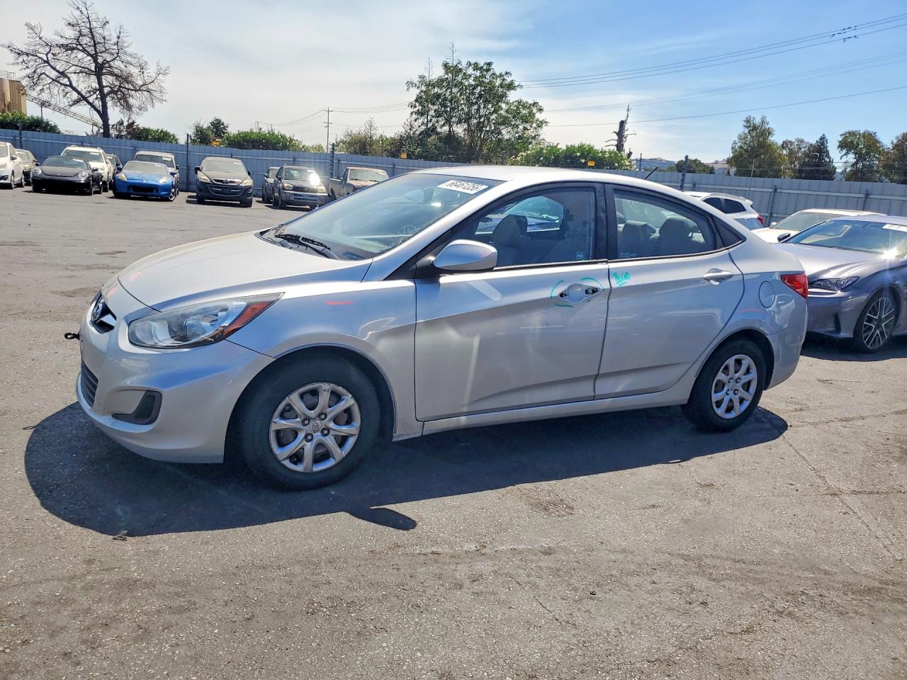 2014 Hyundai Accent Gls Silver vin: KMHCT4AE2EU767737