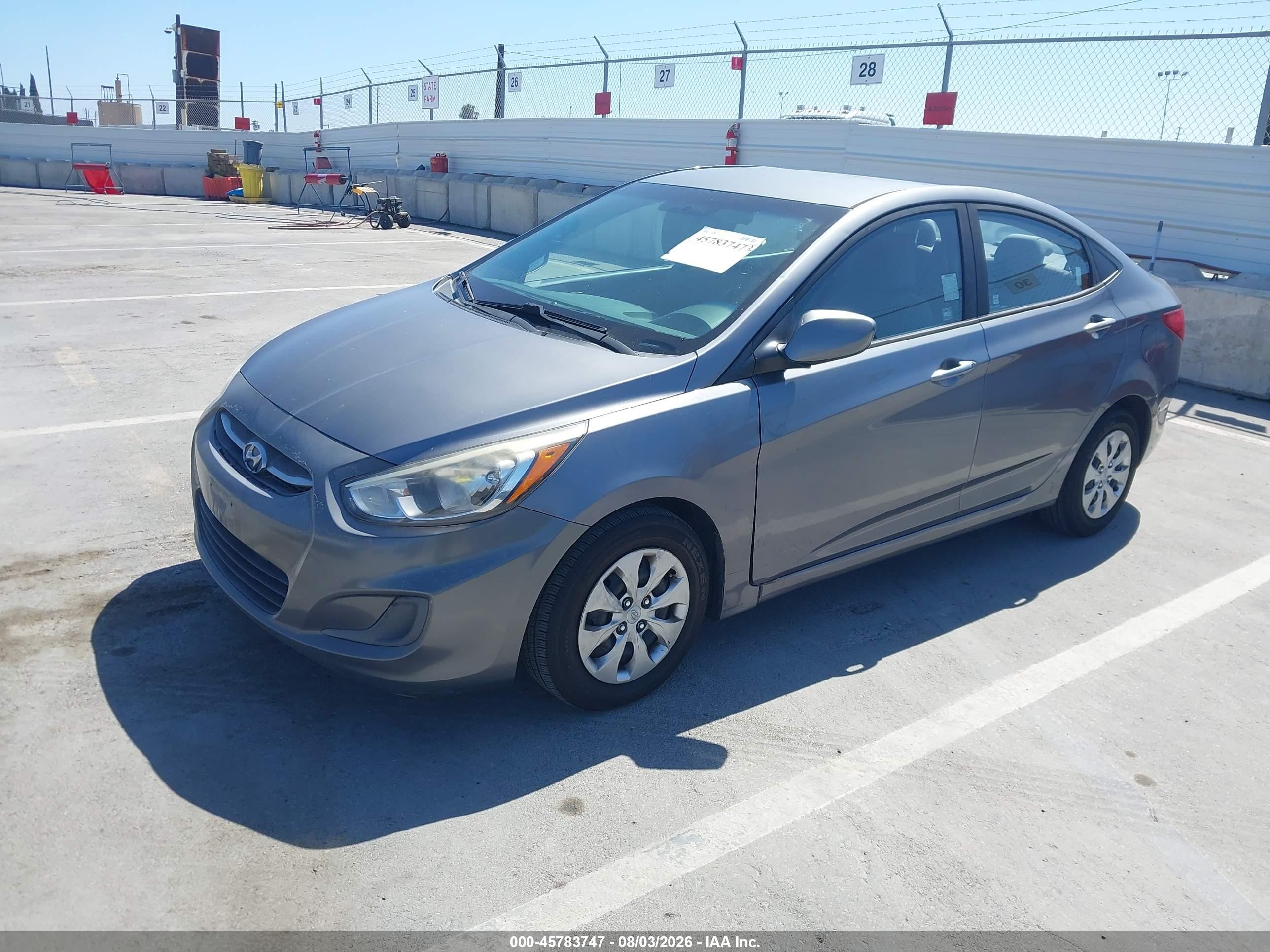 2015 Hyundai Accent Gls Gray vin: KMHCT4AE2FU888768