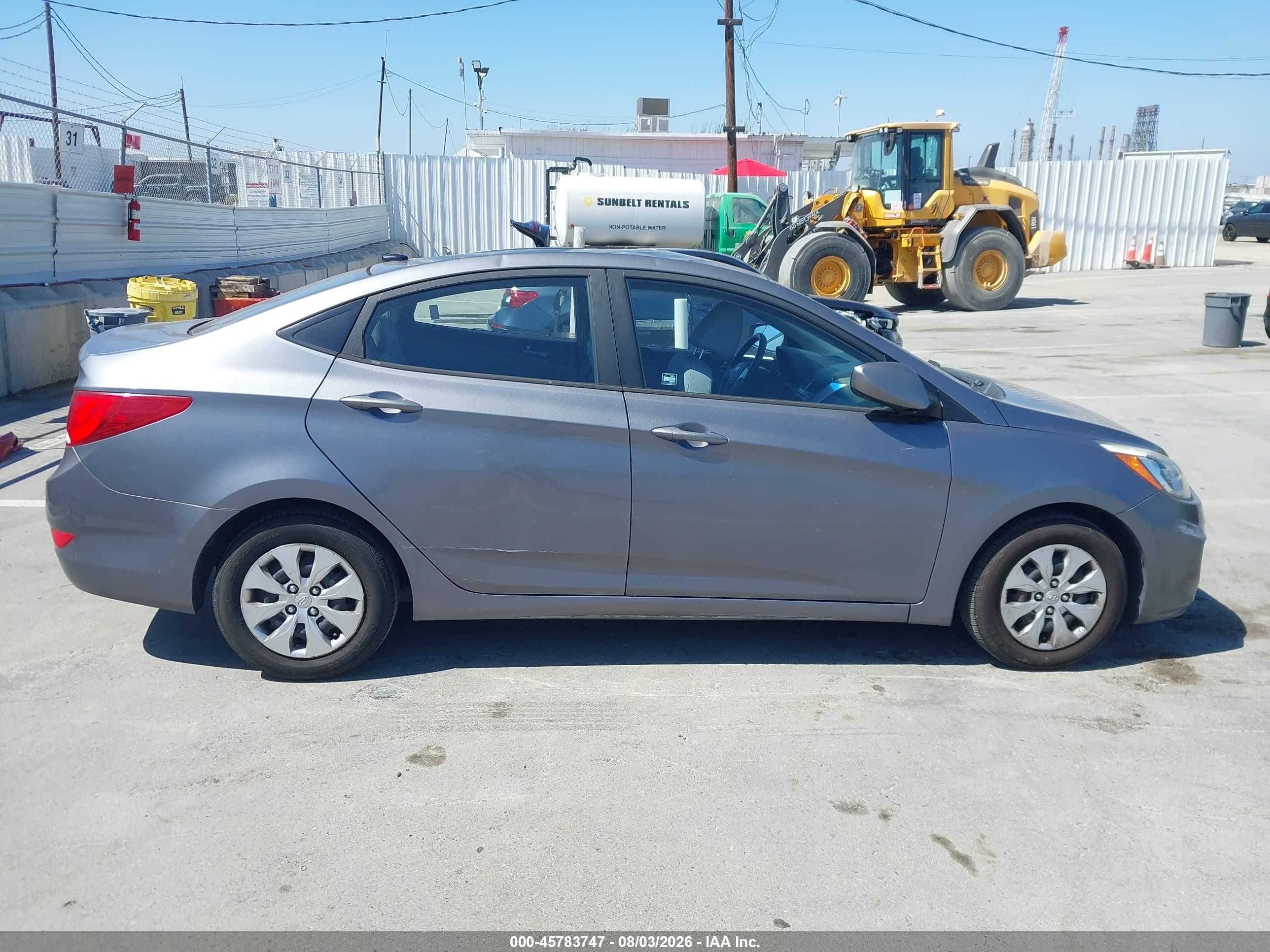 2015 Hyundai Accent Gls Gray vin: KMHCT4AE2FU888768