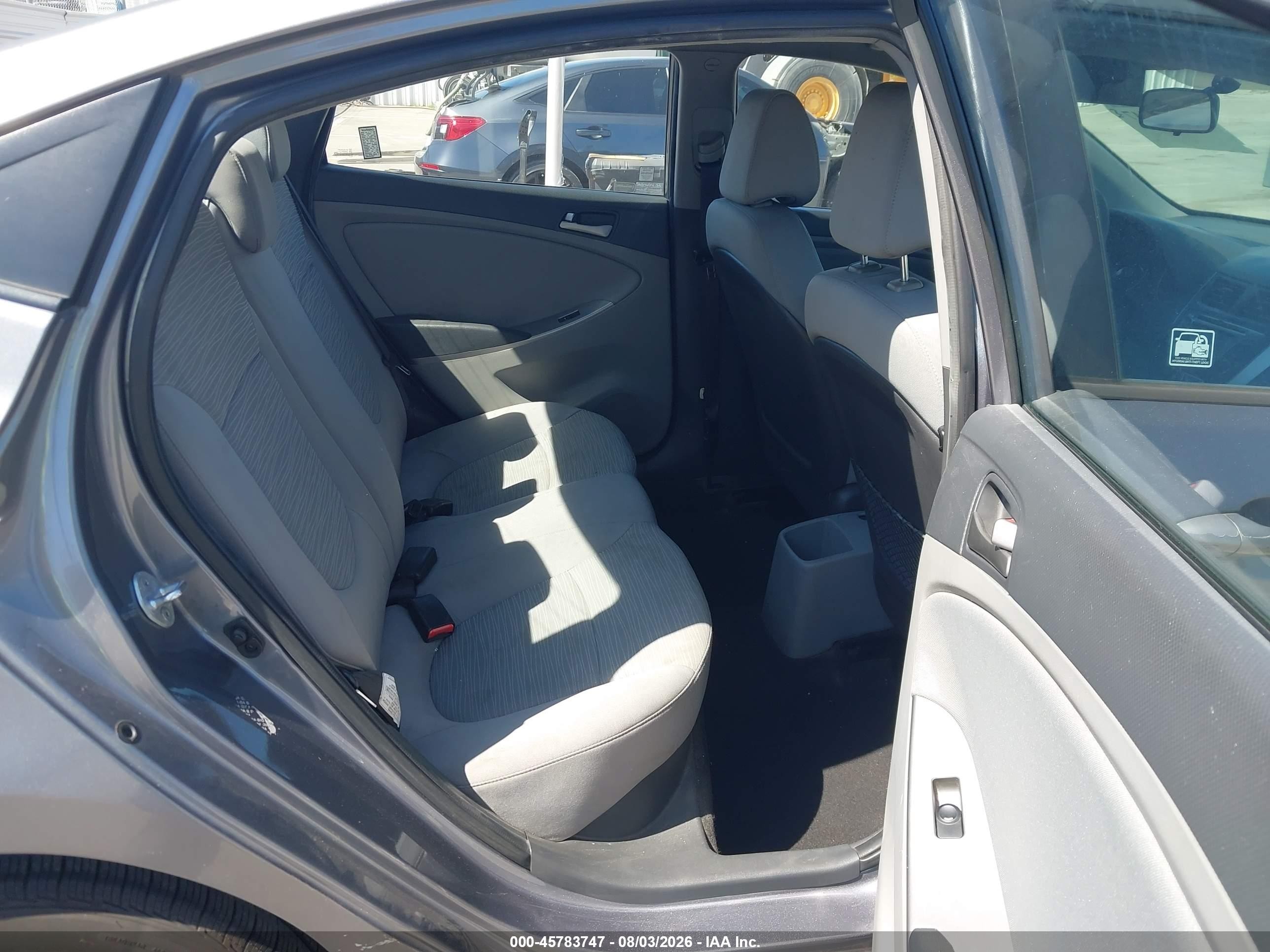 2015 Hyundai Accent Gls Gray vin: KMHCT4AE2FU888768