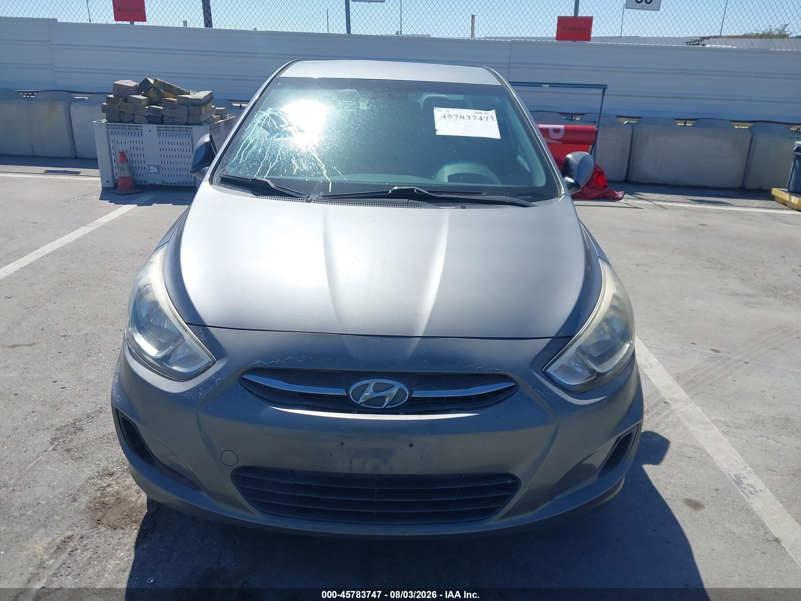 2015 Hyundai Accent Gls Gray vin: KMHCT4AE2FU888768