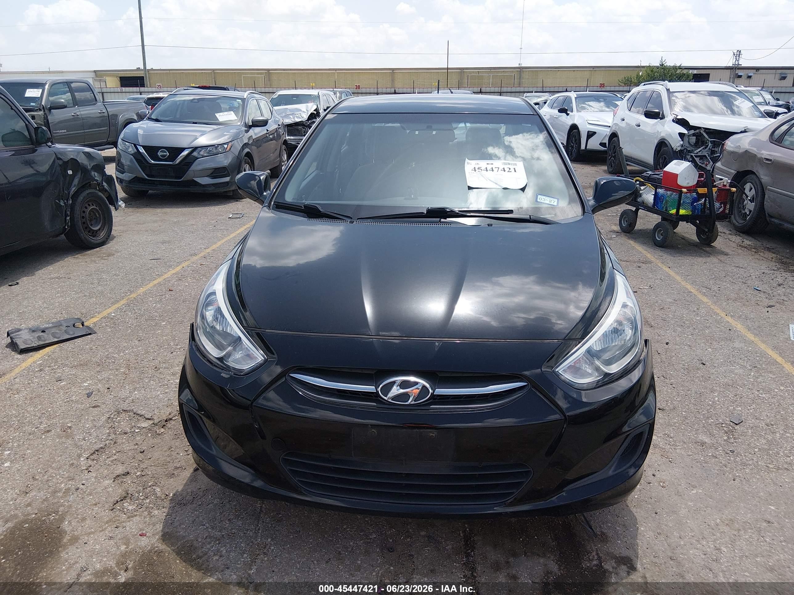 2015 Hyundai Accent Gls Black vin: KMHCT4AE2FU920179