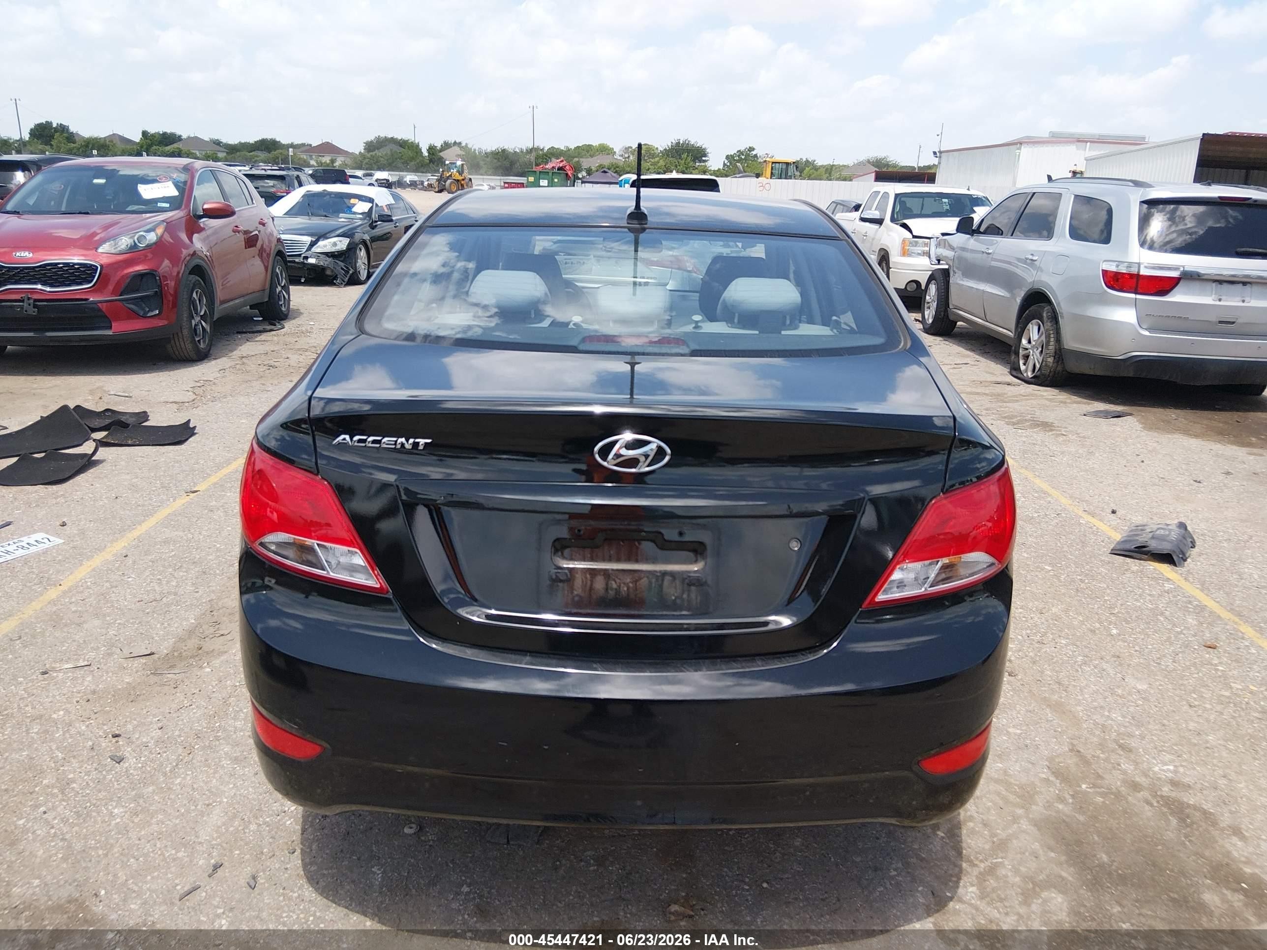 2015 Hyundai Accent Gls Black vin: KMHCT4AE2FU920179
