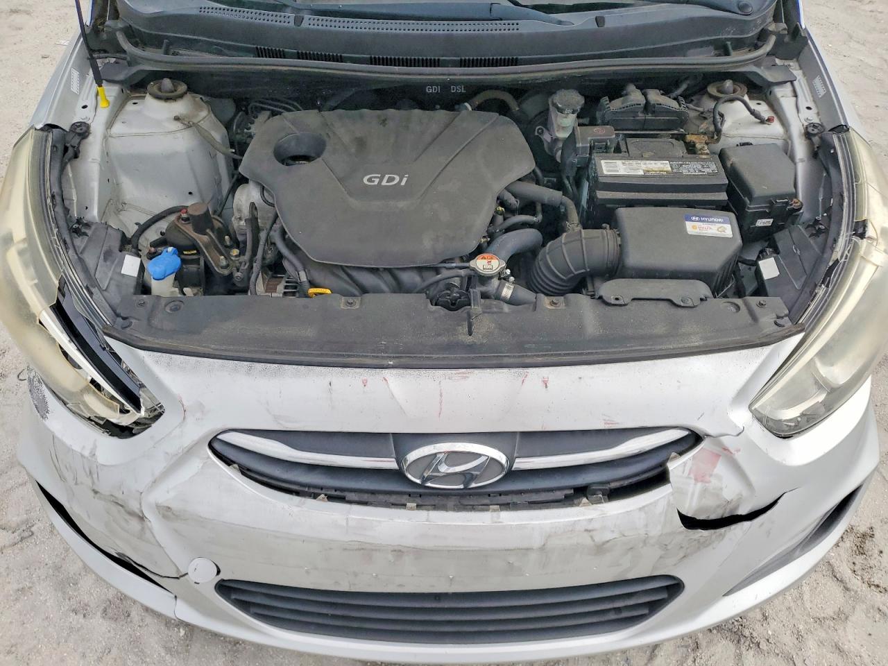 2016 Hyundai Accent Se Silver vin: KMHCT4AE2GU974437