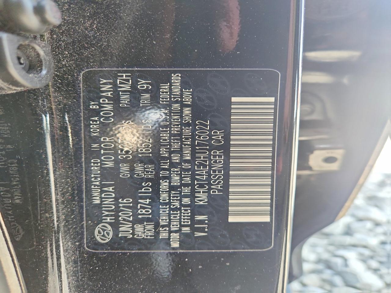 2017 Hyundai Accent Se Black vin: KMHCT4AE2HU176022