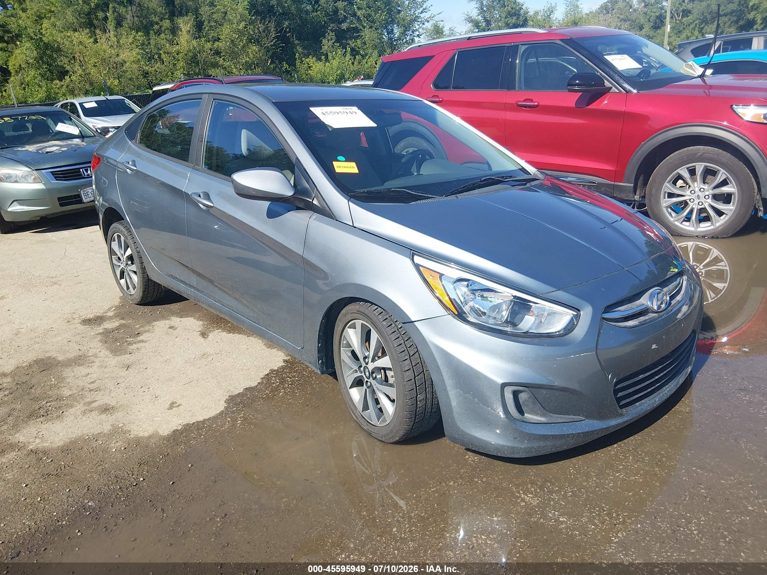 2017 Hyundai Accent Value Edition Gray vin: KMHCT4AE2HU359193