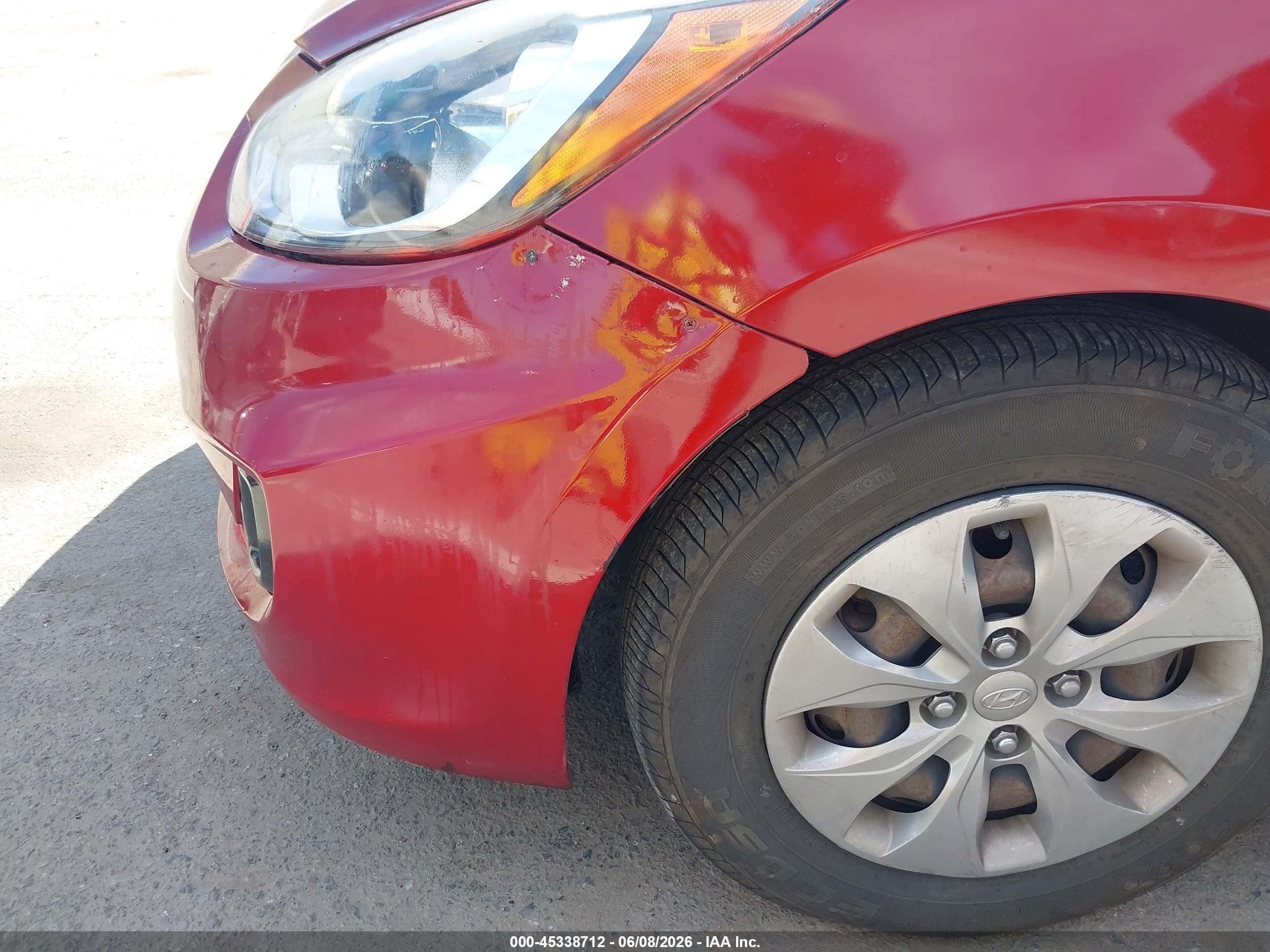 2017 Hyundai Accent Se Красный vin: KMHCT4AE2HU389343