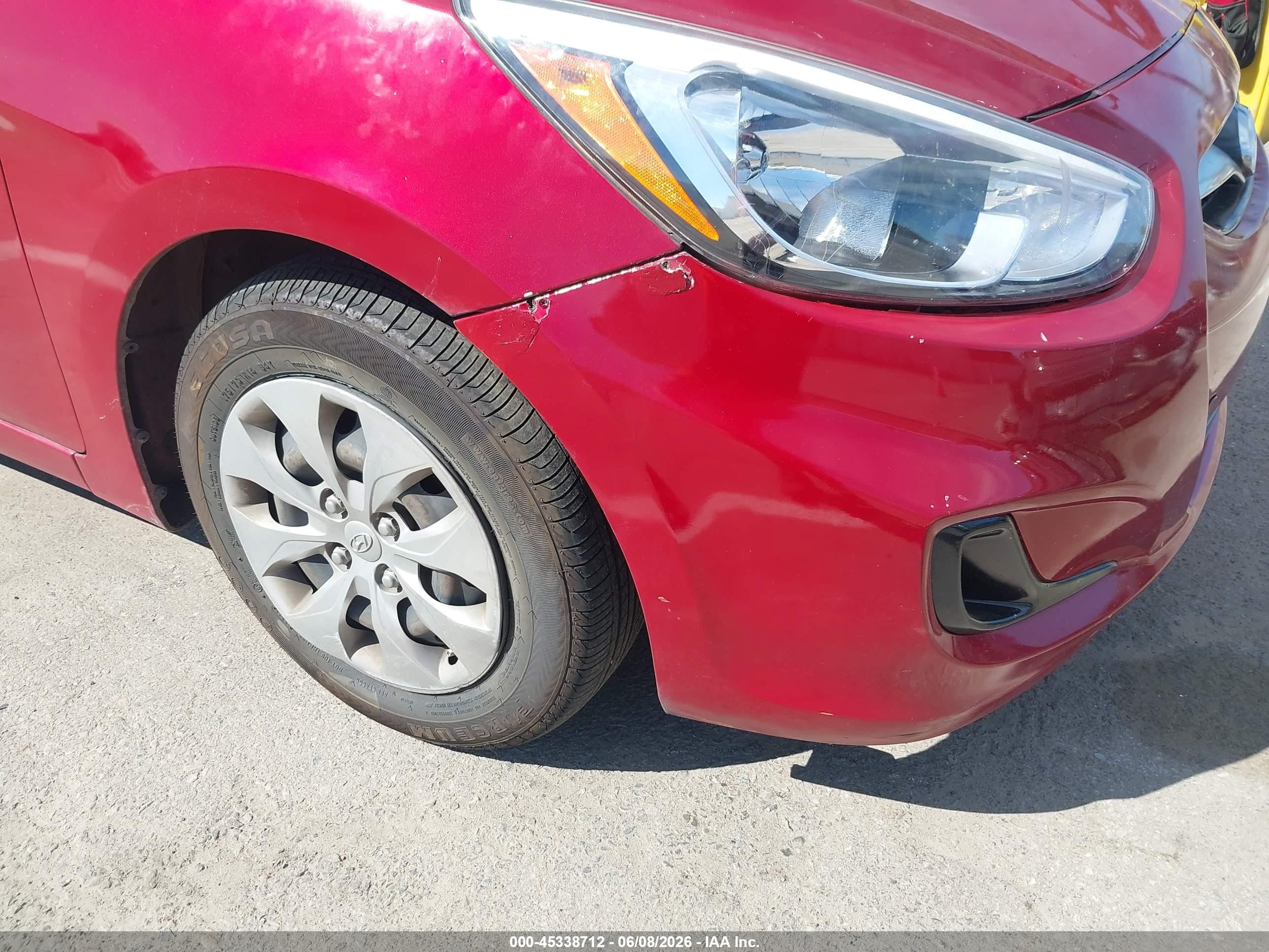 2017 Hyundai Accent Se Красный vin: KMHCT4AE2HU389343