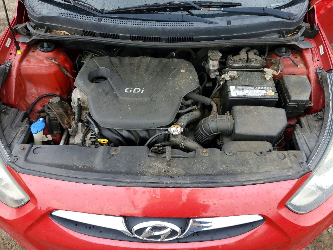 2012 Hyundai Accent Gls Красный vin: KMHCT4AE3CU197180
