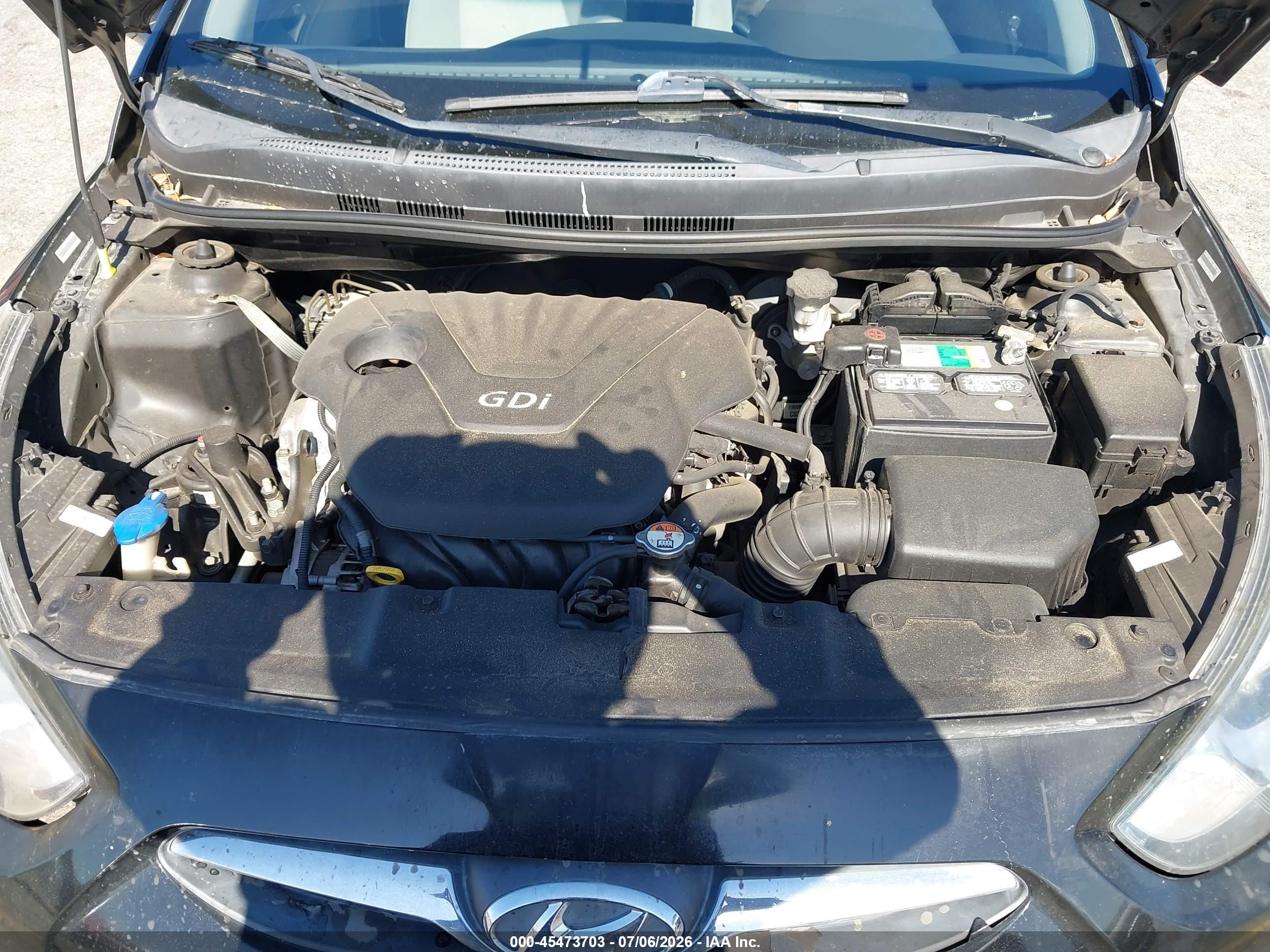 2012 Hyundai Accent Gls Black vin: KMHCT4AE3CU209585