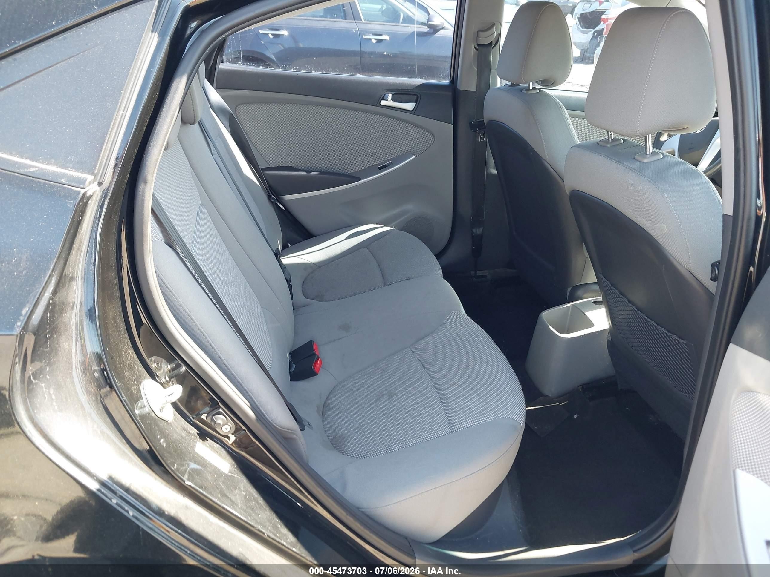 2012 Hyundai Accent Gls Black vin: KMHCT4AE3CU209585