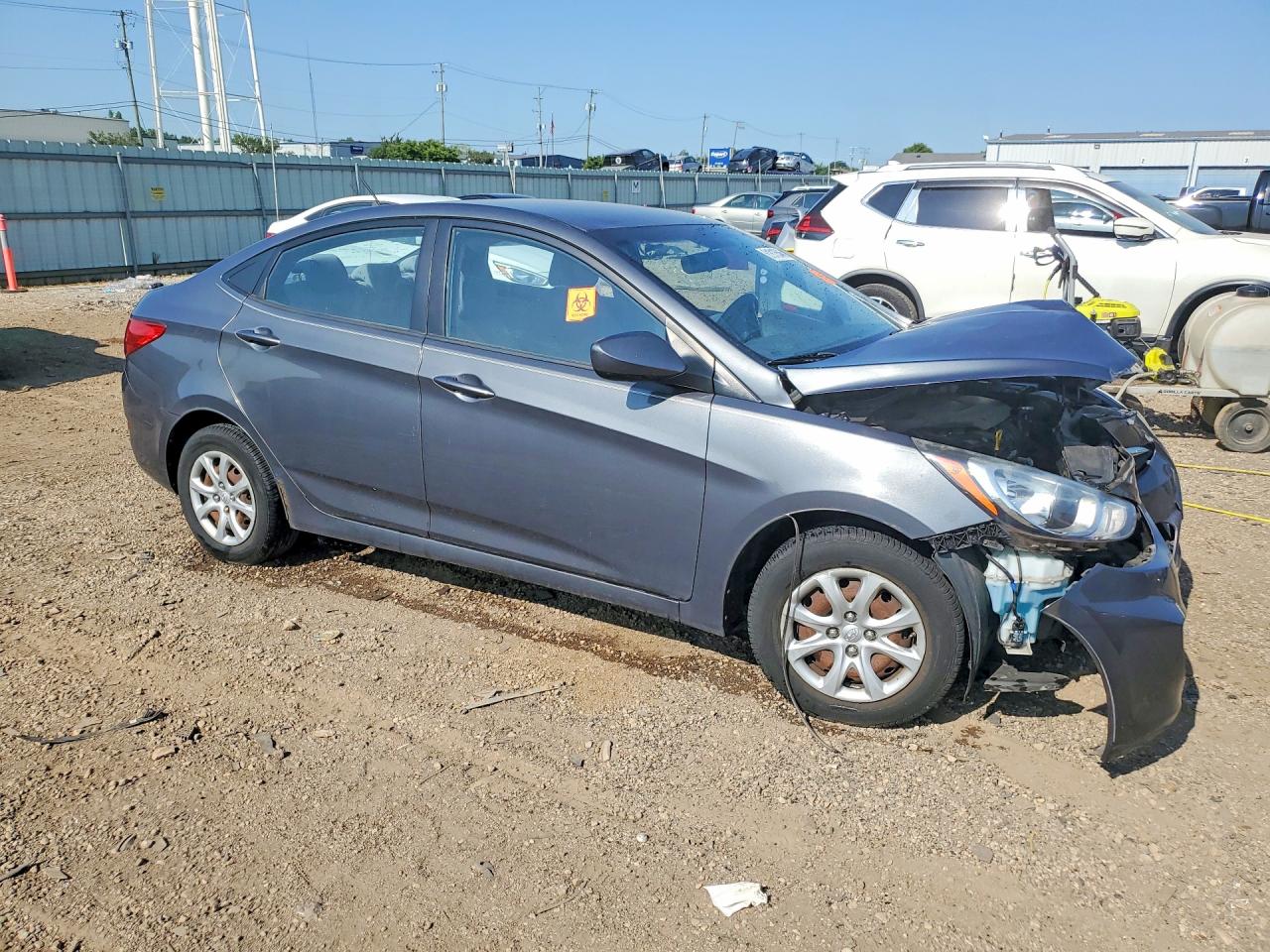 2012 Hyundai Accent Gls Charcoal vin: KMHCT4AE3CU235278