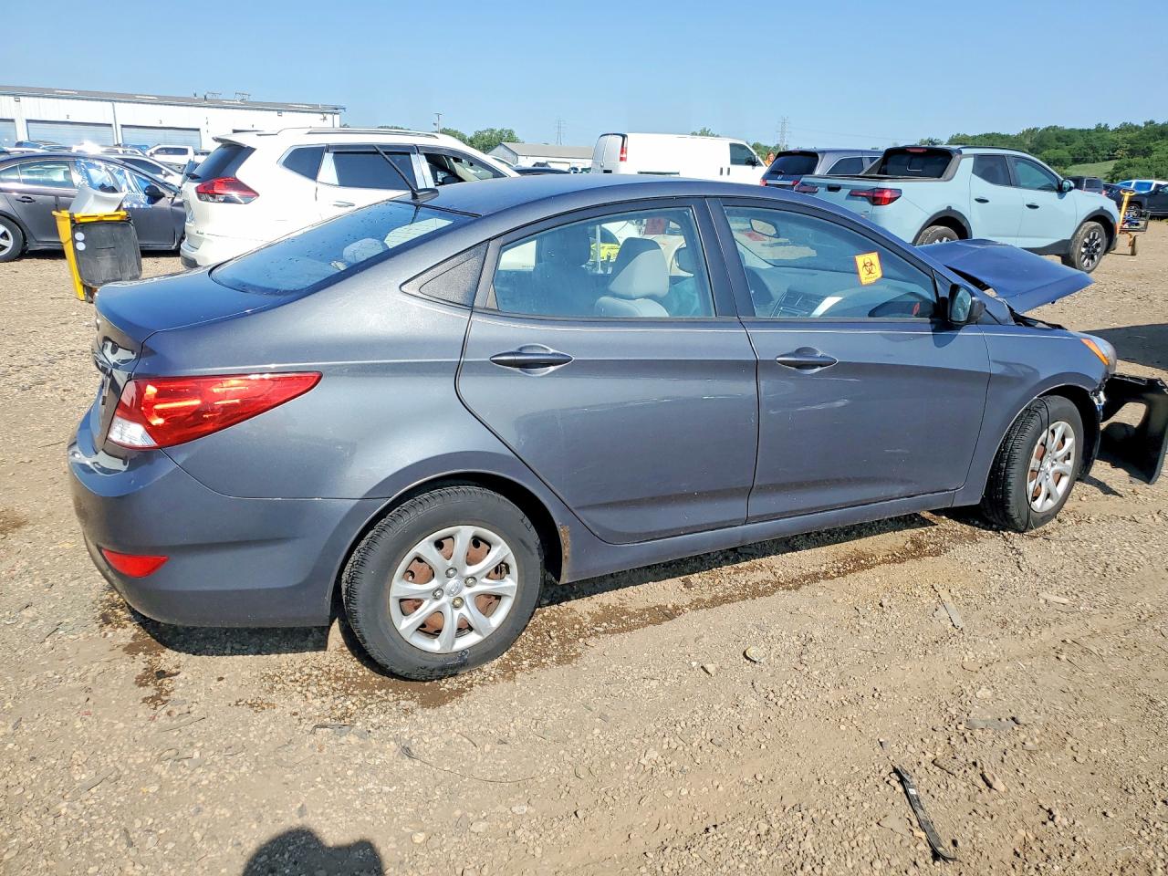2012 Hyundai Accent Gls Charcoal vin: KMHCT4AE3CU235278