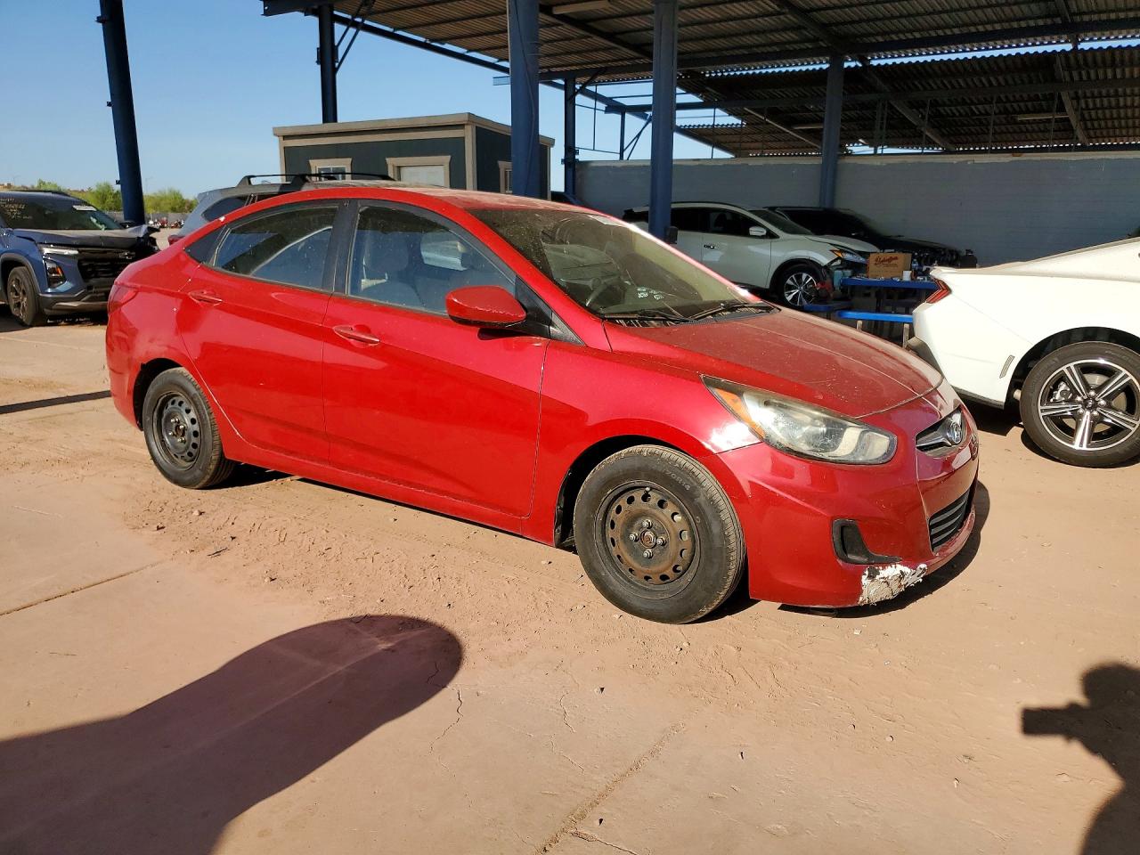 2013 Hyundai Accent Gls Red vin: KMHCT4AE3DU350951