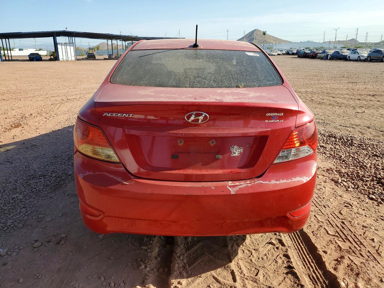 2013 Hyundai Accent Gls Red vin: KMHCT4AE3DU350951