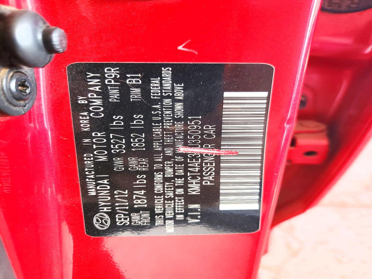 2013 Hyundai Accent Gls Red vin: KMHCT4AE3DU350951