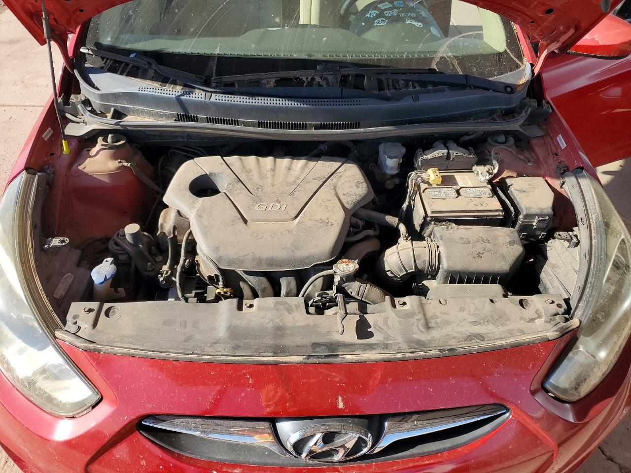 2013 Hyundai Accent Gls Red vin: KMHCT4AE3DU350951