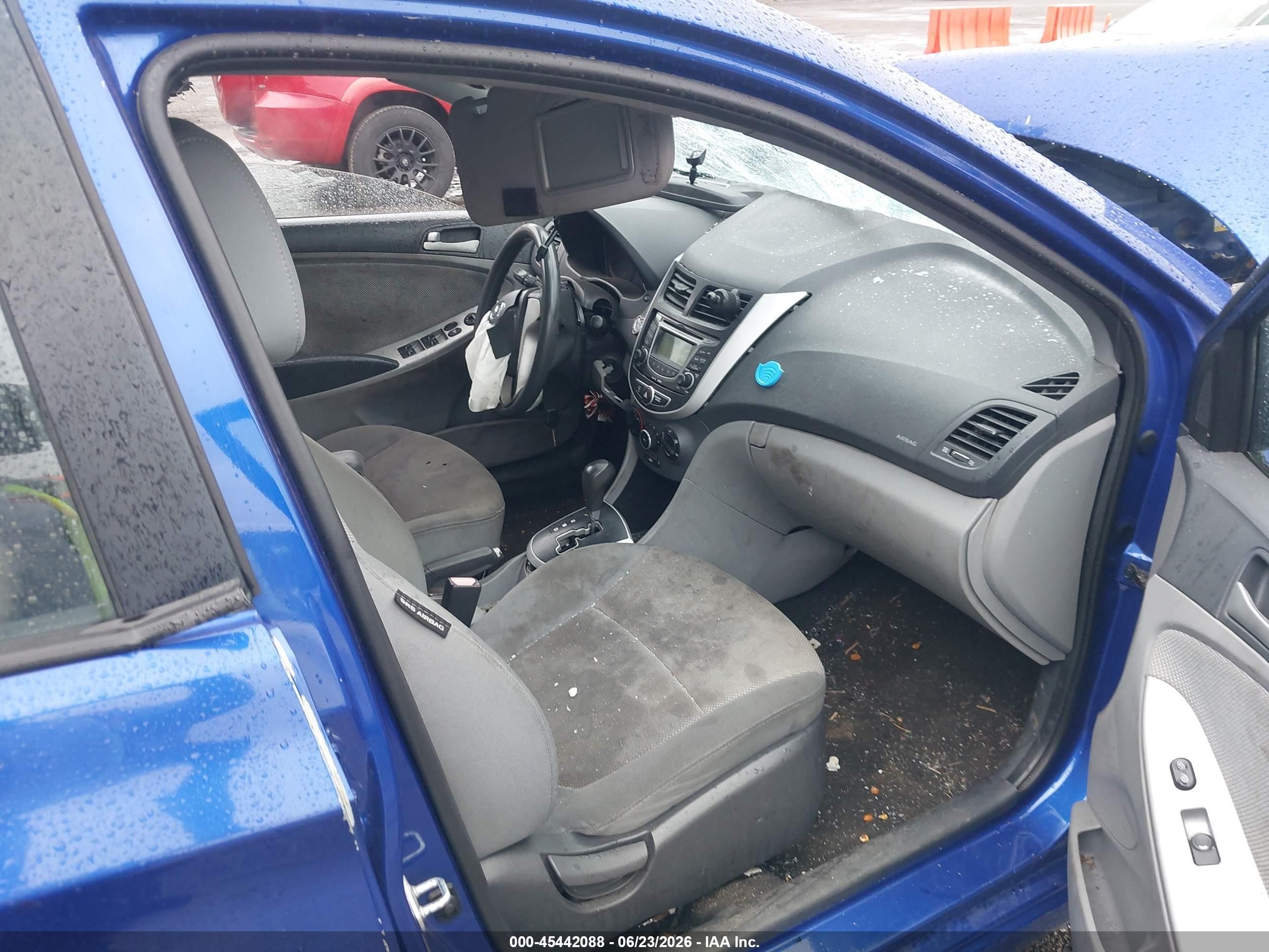 2013 Hyundai Accent Gls Blue vin: KMHCT4AE3DU362162