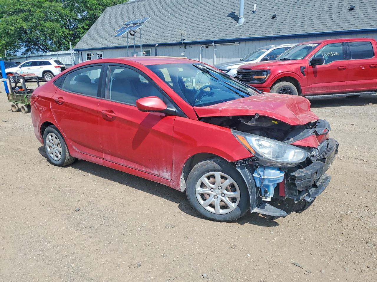 2013 Hyundai Accent Gls Red vin: KMHCT4AE3DU385134